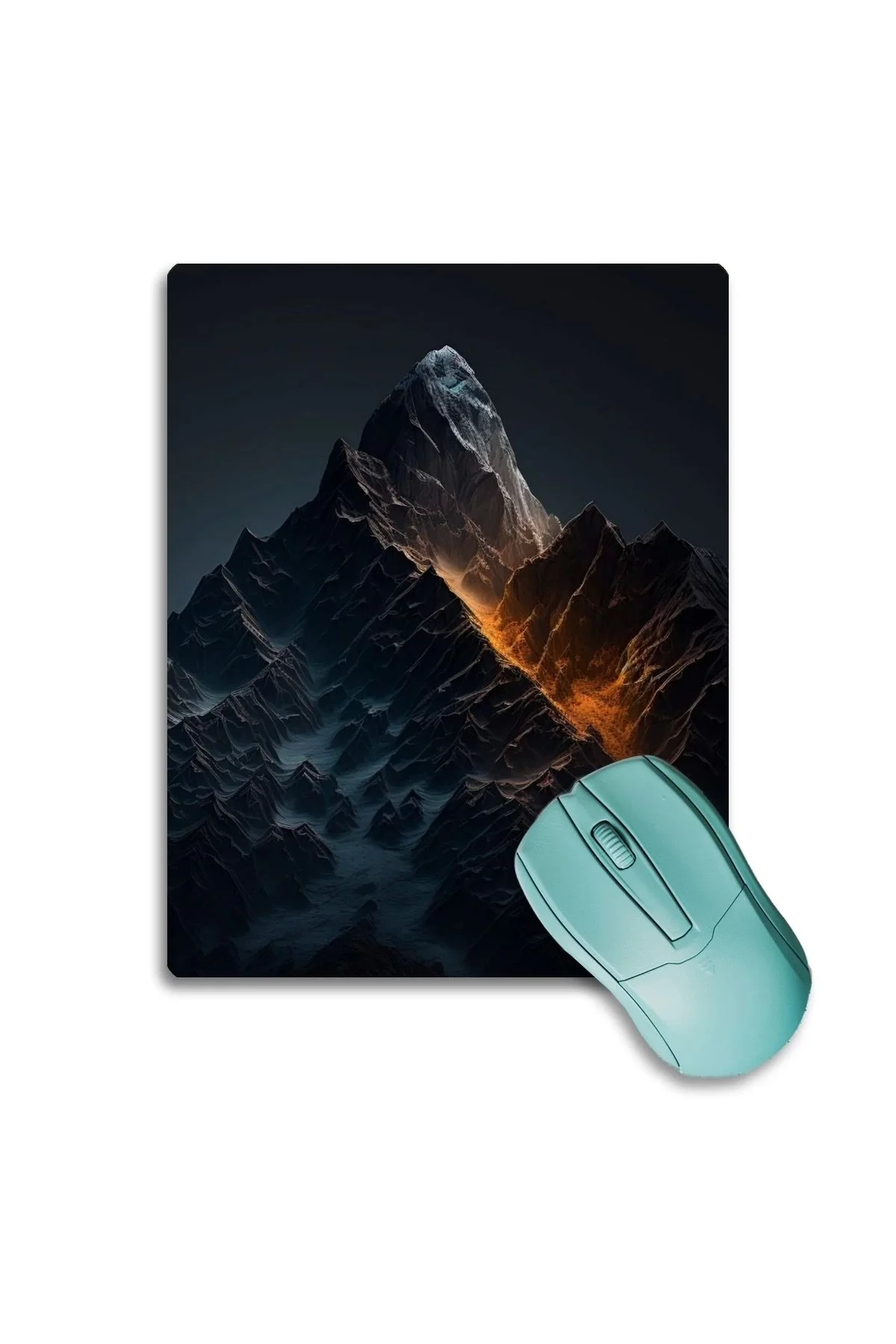 SonicTouch Epik Siyah Dağ Temalı Kaydırmaz Gaming Oyuncu Dikişsiz Mouse Pad17x21cm