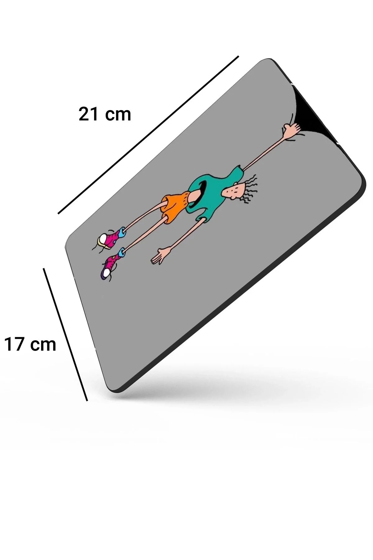 SonicTouch Fido Dido Temalı Gri Kaydırmaz Gaming Oyuncu Dikişsiz Mouse Pad17x21cm