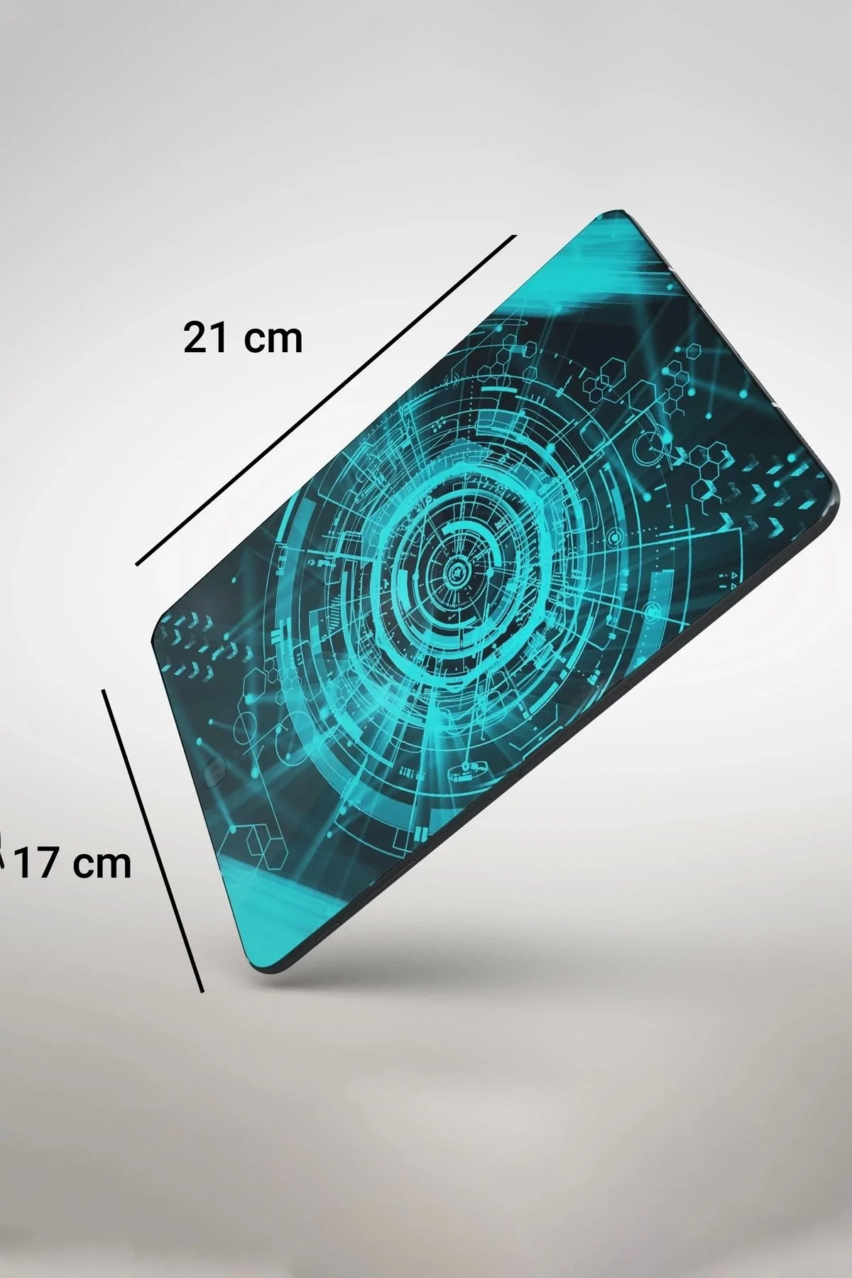 SonicTouch Fütüristik Yeşil Gaming Oyuncu Masaüstü Dikişsiz Mouse Pad Altlığı 17x21cm