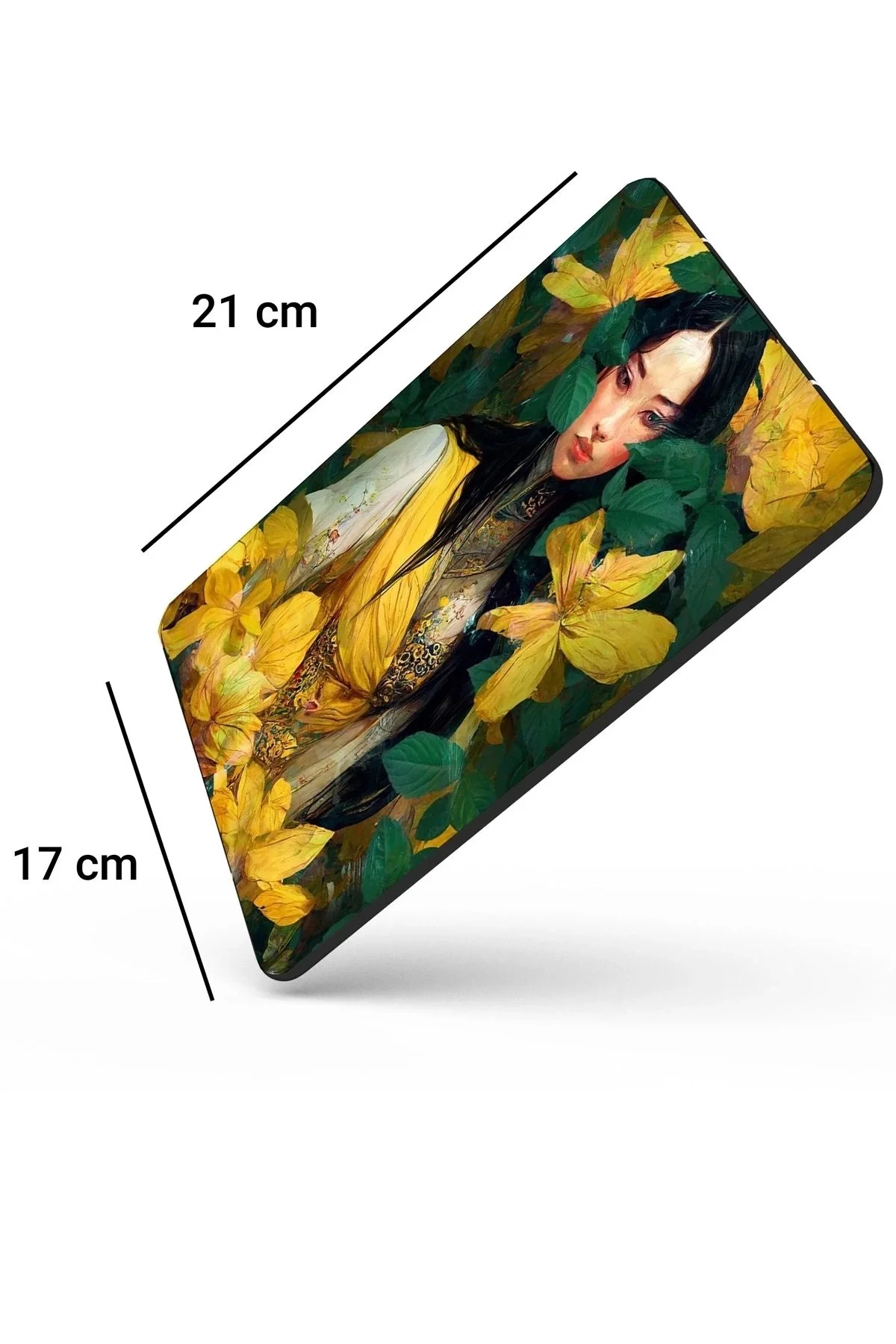 SonicTouch Japon Orman Perisi Kaydırmaz Gaming Oyuncu Dikişsiz Sarı Yeşil Mouse Pad17x21cm