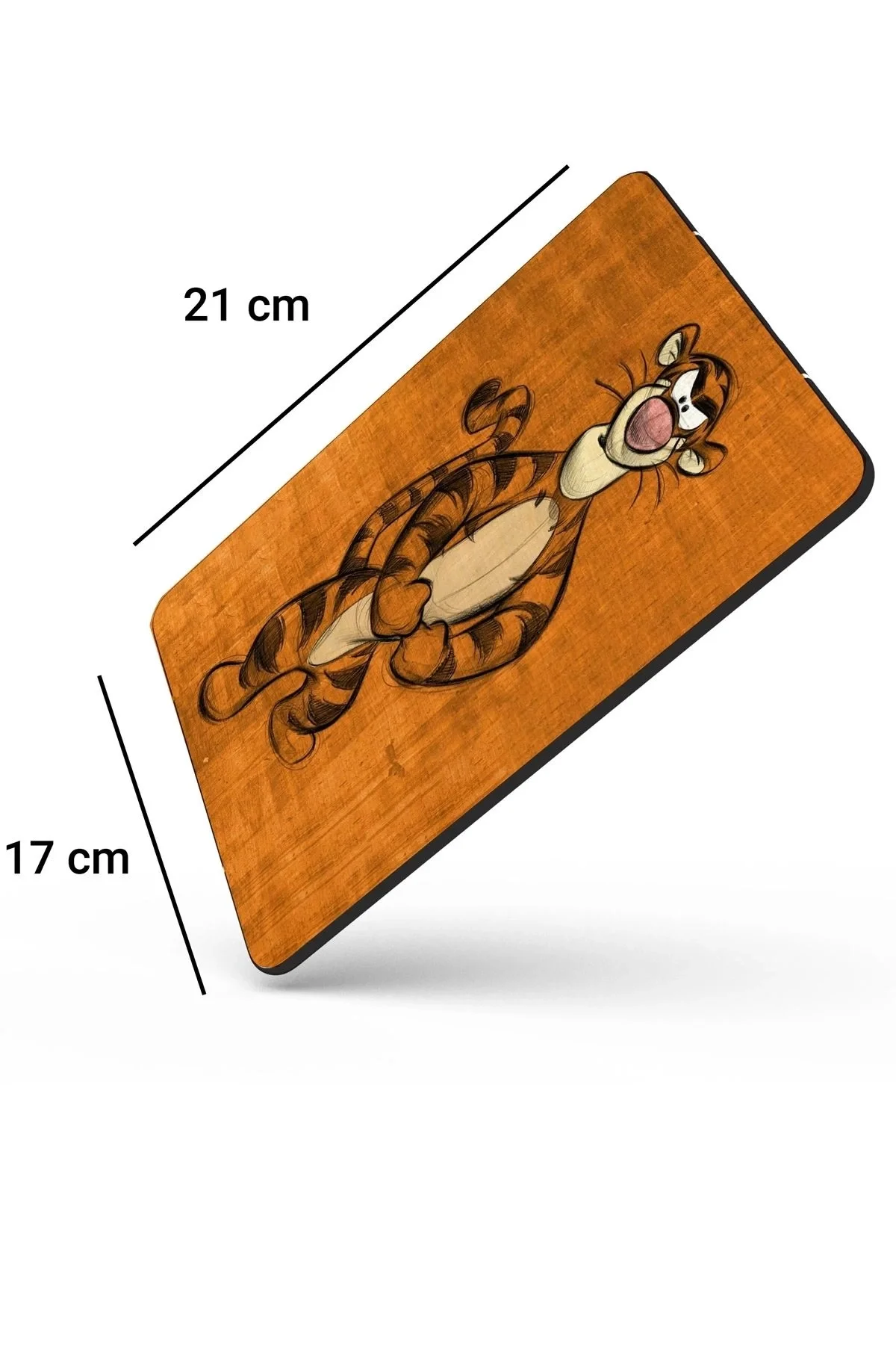 SonicTouch Kaplan Tigger Turuncu Renk Kaydırmaz Gaming Oyuncu Dikişsiz Mouse Pad17x21cm
