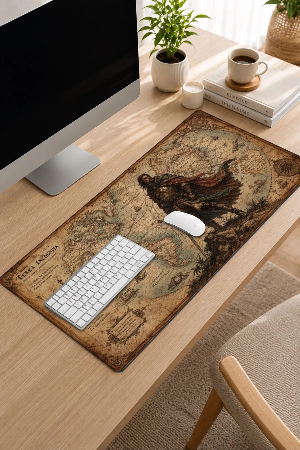 SonicTouch Klavye Mousepad 32x70cm Dünya Fatihi Dikişsiz Pürüzsüz Sıvı Geçirmez Kaymaz Taban