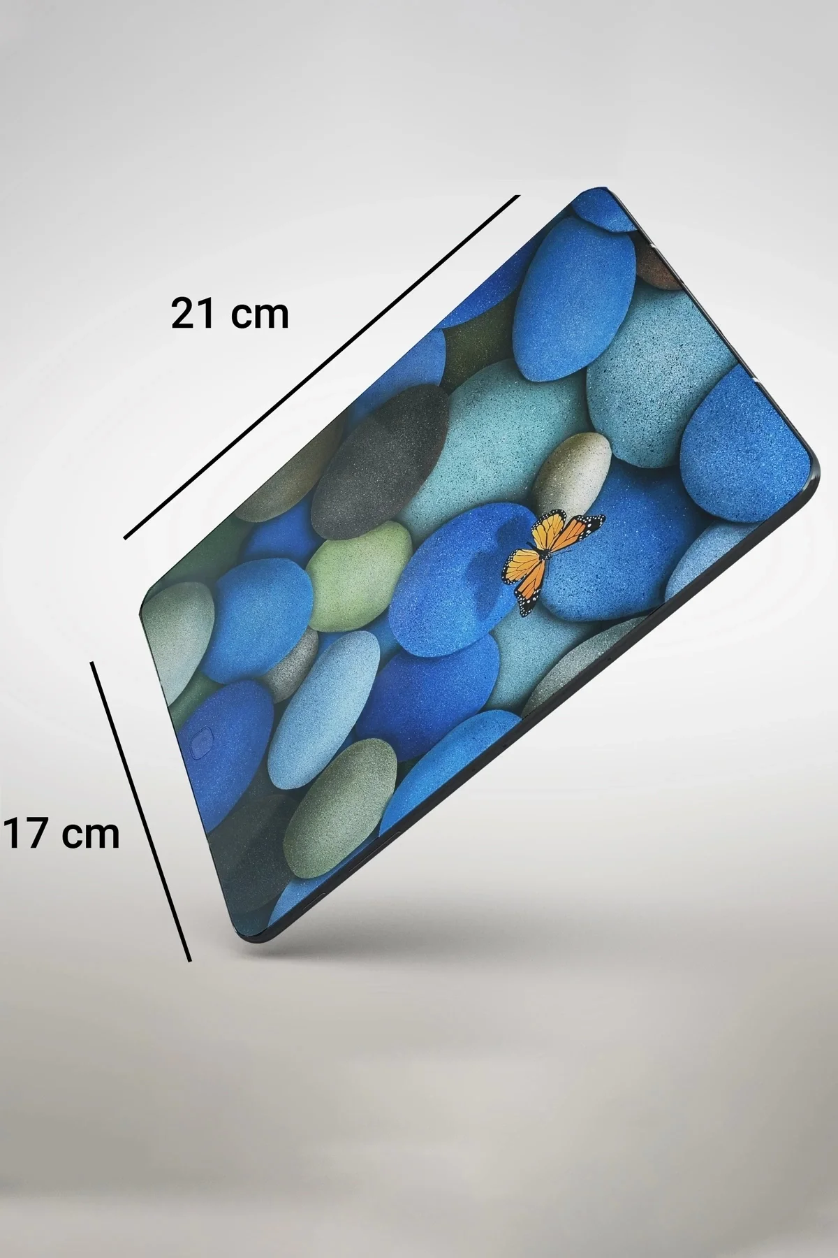 SonicTouch Mavi Taş Desenli Kaydırmaz Gaming Oyuncu Masaüstü Dikişsiz Mouse Pad 17x21cm