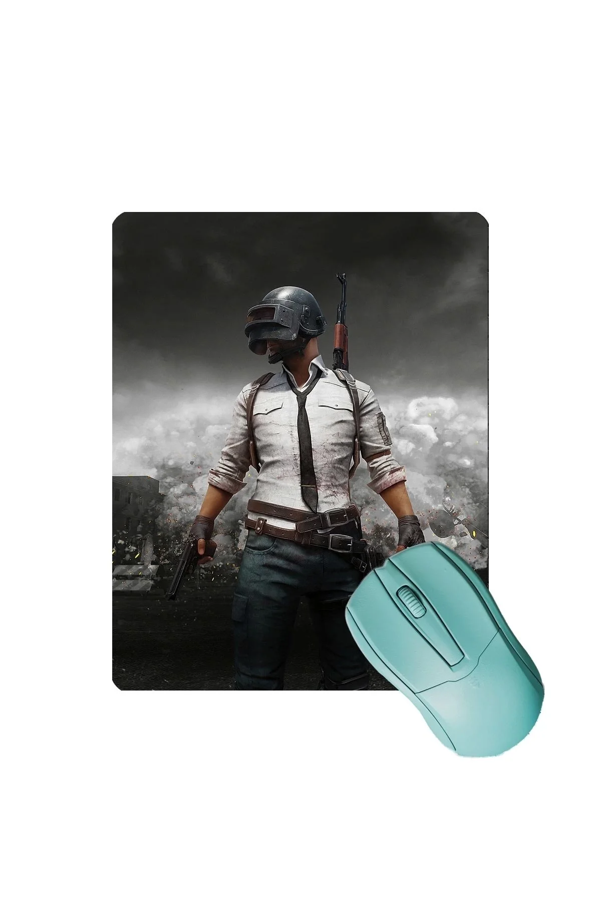 SonicTouch Pubg Desenli Kaydırmaz Gaming Oyuncu Masaüstü Dikişsiz Mouse Pad 17x21cm