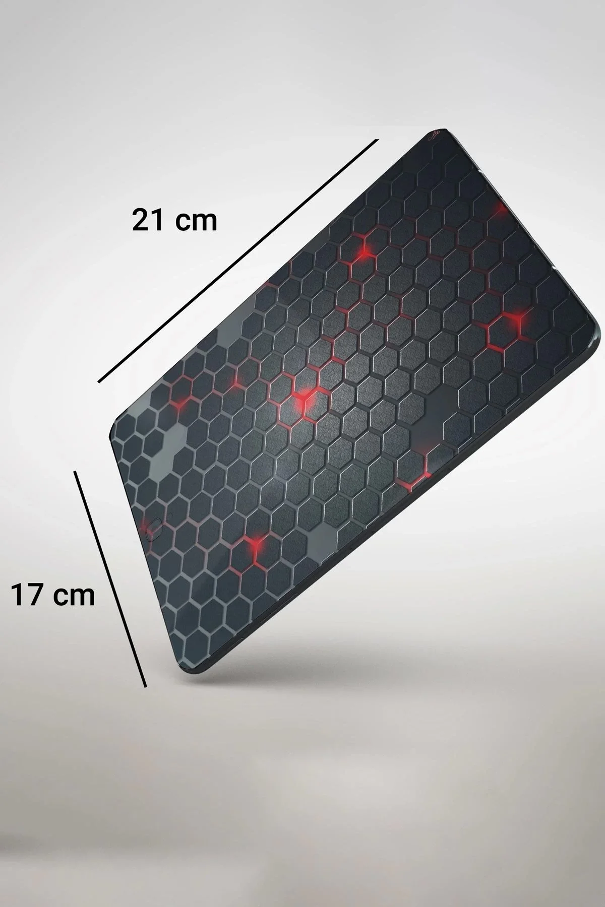 SonicTouch Siyah Petek Desenli Kaydırmaz Gaming Oyuncu Masaüstü Dikişsiz Mouse Pad 17x21cm