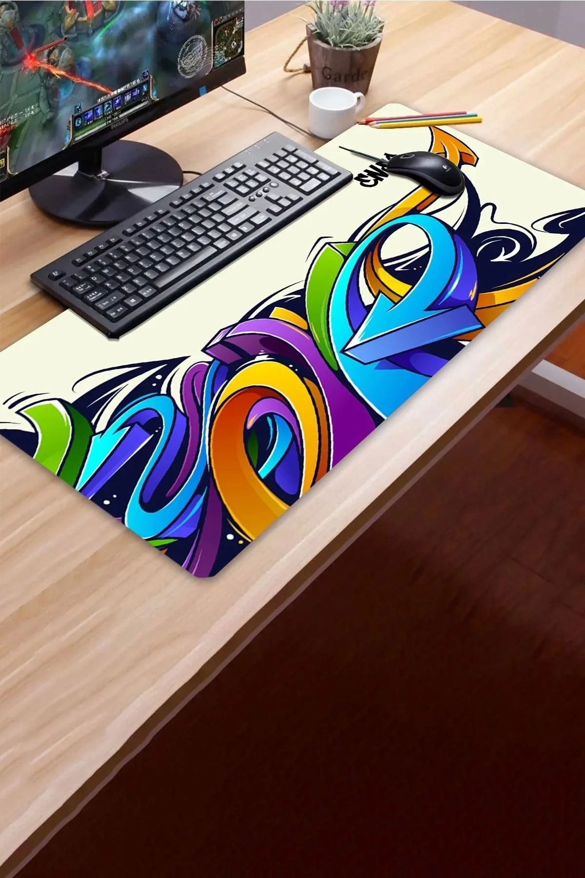 SonicTouch UltraGrand Kişiye, İsme Özel Gamer Xxl Oyuncu Klavye Mouse Pad 40x90Cm