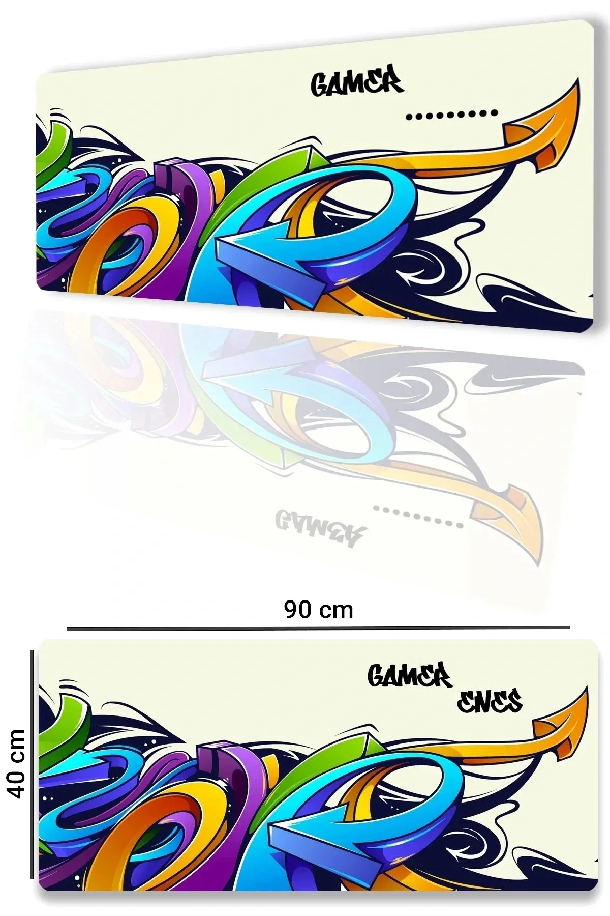 SonicTouch UltraGrand Kişiye, İsme Özel Gamer Xxl Oyuncu Klavye Mouse Pad 40x90Cm