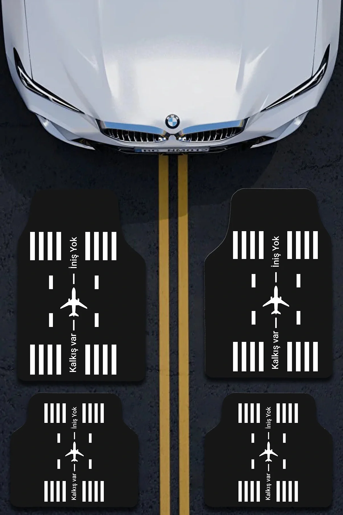 SonicTouch Universal Oto Araba Paspası Takımı Dijital Baskılı Her Araca Uyumlu Yıkanabilir 22OPD251102