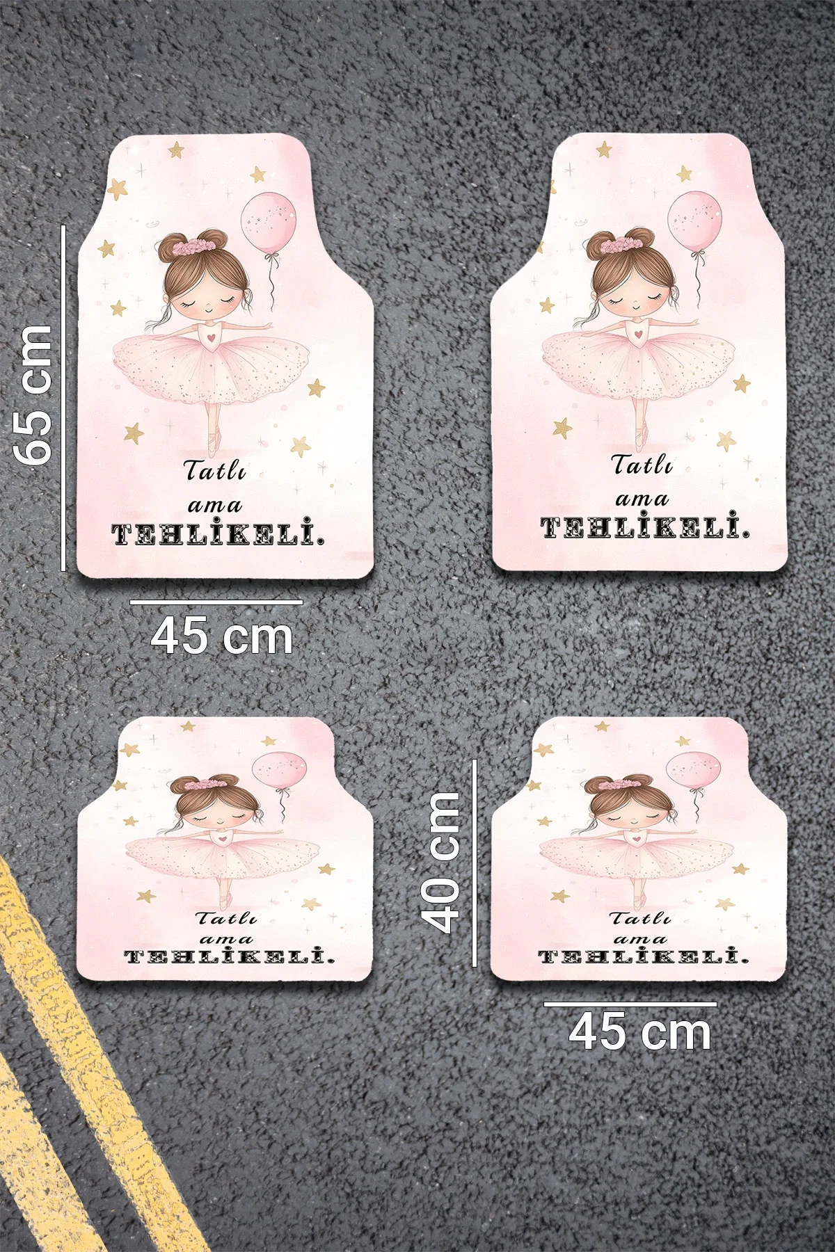 SonicTouch Universal Oto Araba Paspası Takımı Dijital Baskılı Her Araca Uyumlu Yıkanabilir 22OPD251104