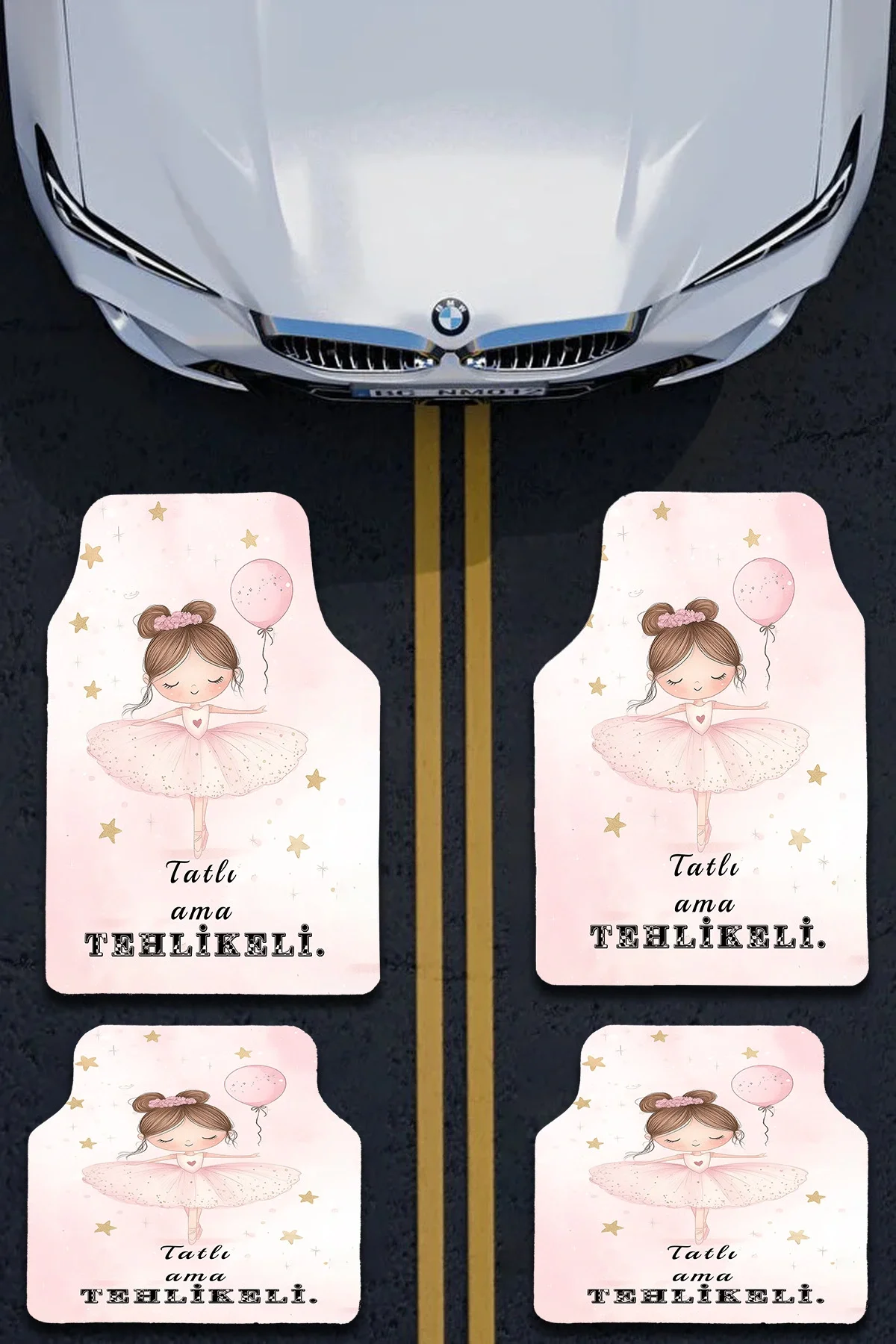 SonicTouch Universal Oto Araba Paspası Takımı Dijital Baskılı Her Araca Uyumlu Yıkanabilir 22OPD251104