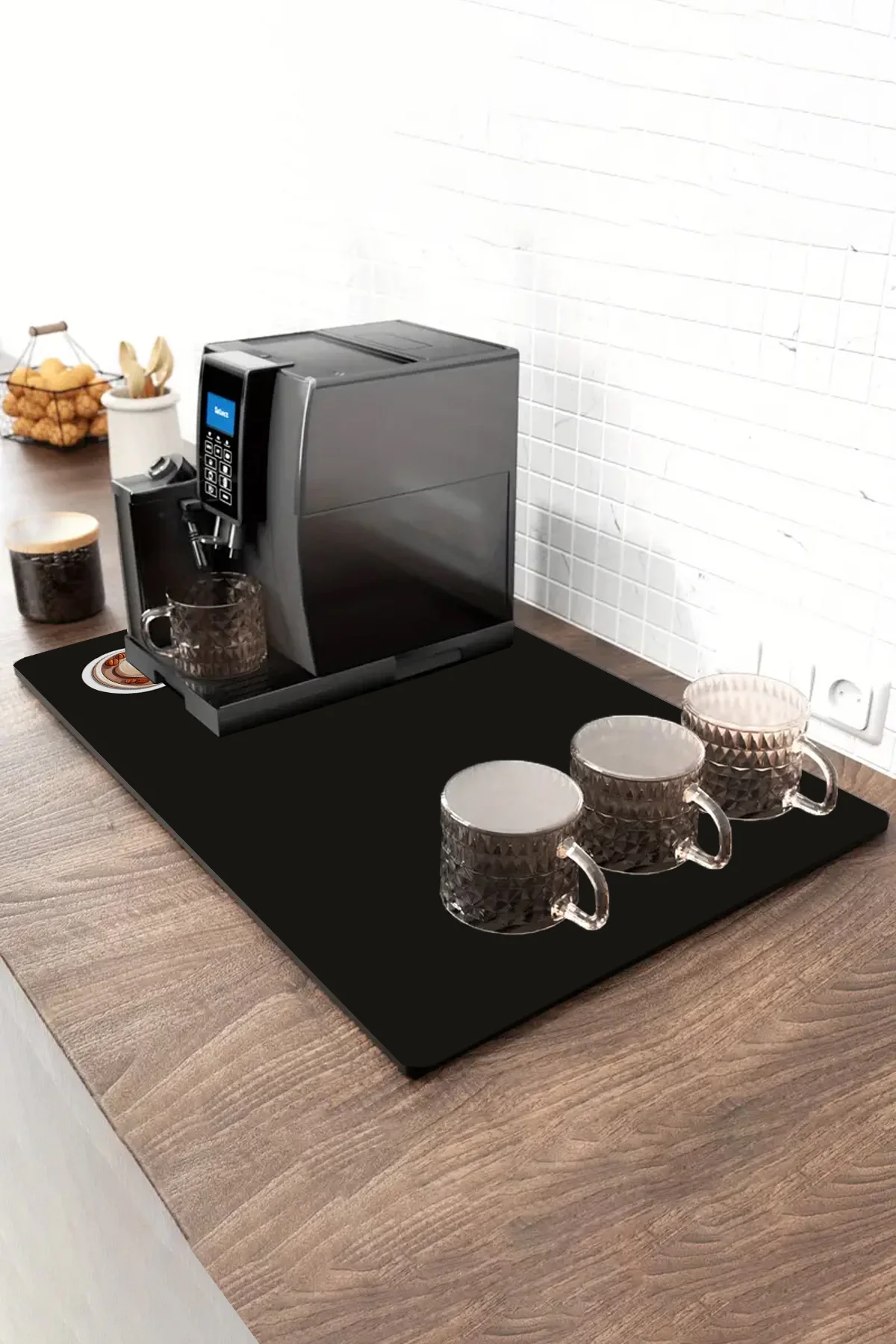 Valerine Life Barista Matı Sıvı Geçirmez Büyük Boy XXL Kahve Barı Espresso Kahve Makinesi Pad 40x90cm 27241223