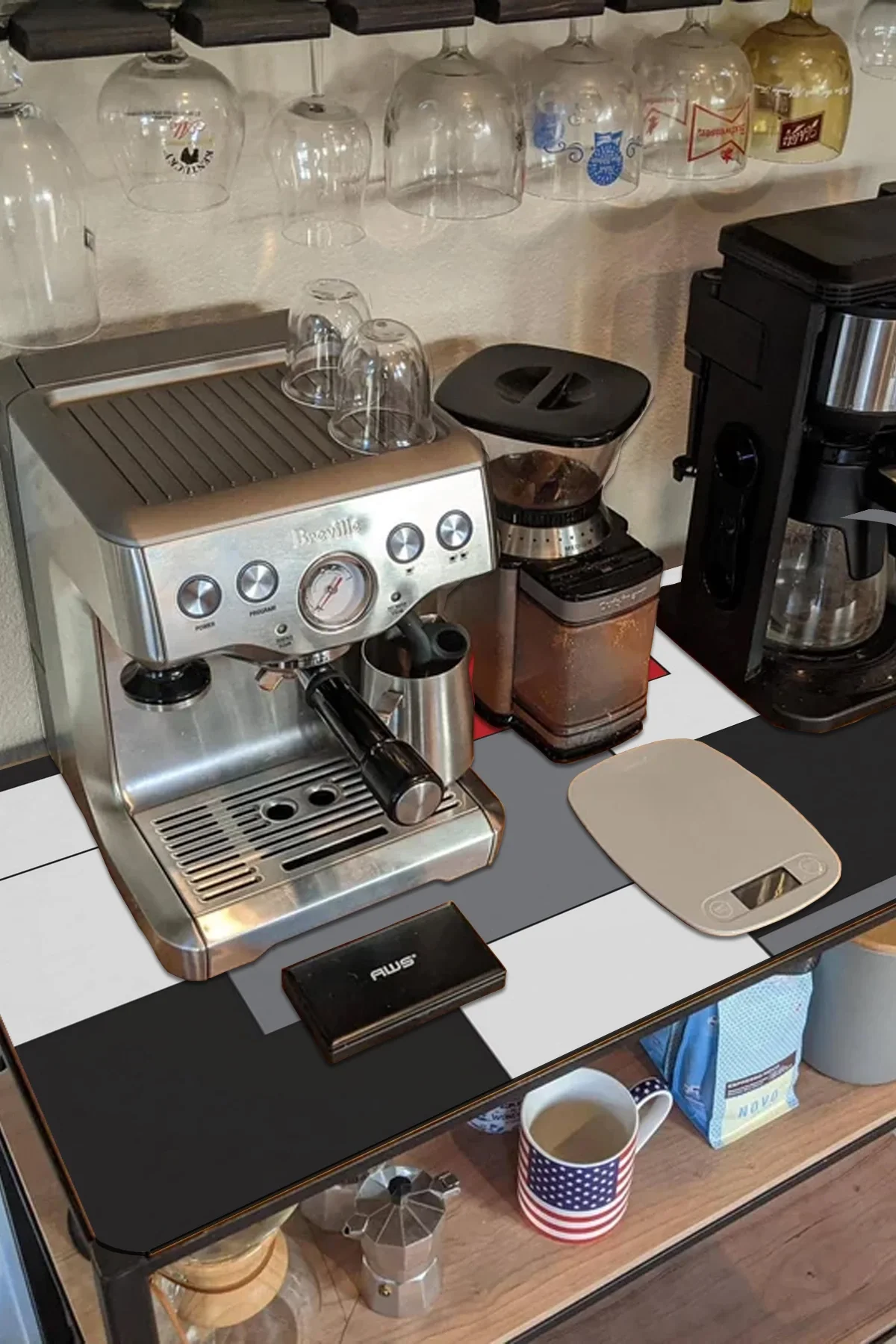 Valerine Life Barista Matı Sıvı Geçirmez Büyük Boy XXL Kahve Barı Espresso Kahve Makinesi Pad 40x90cm 27241225