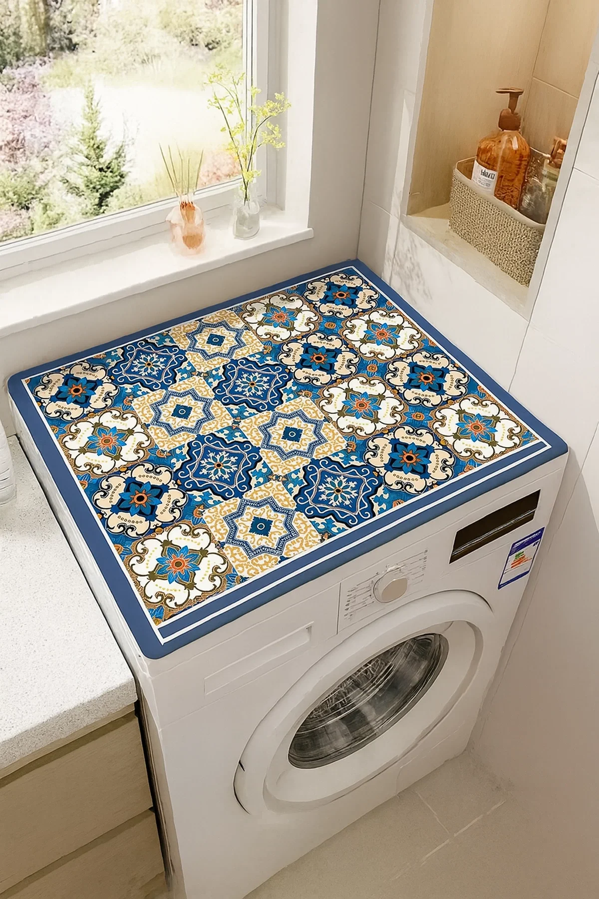 Valerine Life Çamaşır ve Kurutma Makinesi Üstü Düzenleyici Matı Örtüsü Kaymaz Sıvı Geçirmez 27CMD251003