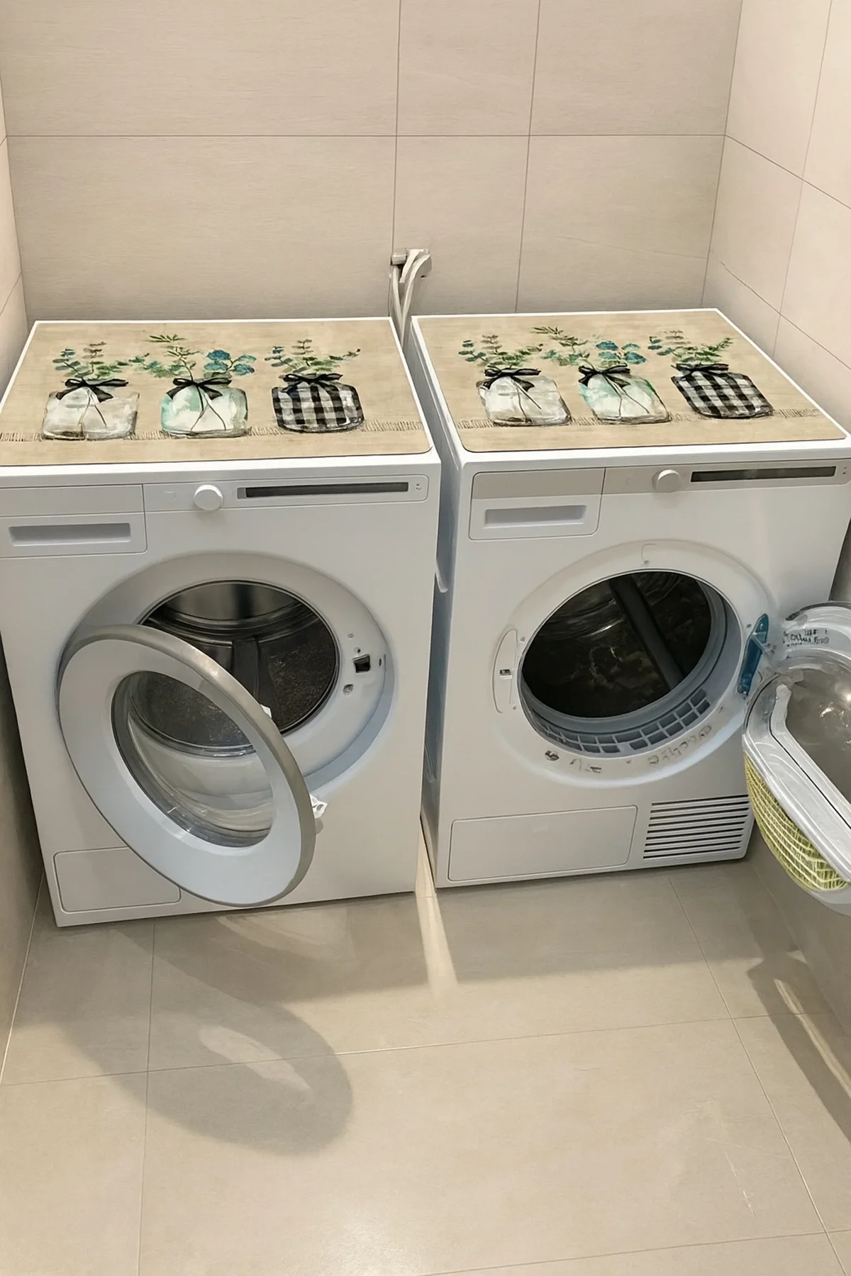 Valerine Life Çamaşır ve Kurutma Makinesi Üstü Düzenleyici Matı Örtüsü Kaymaz Sıvı Geçirmez 27CMD251010