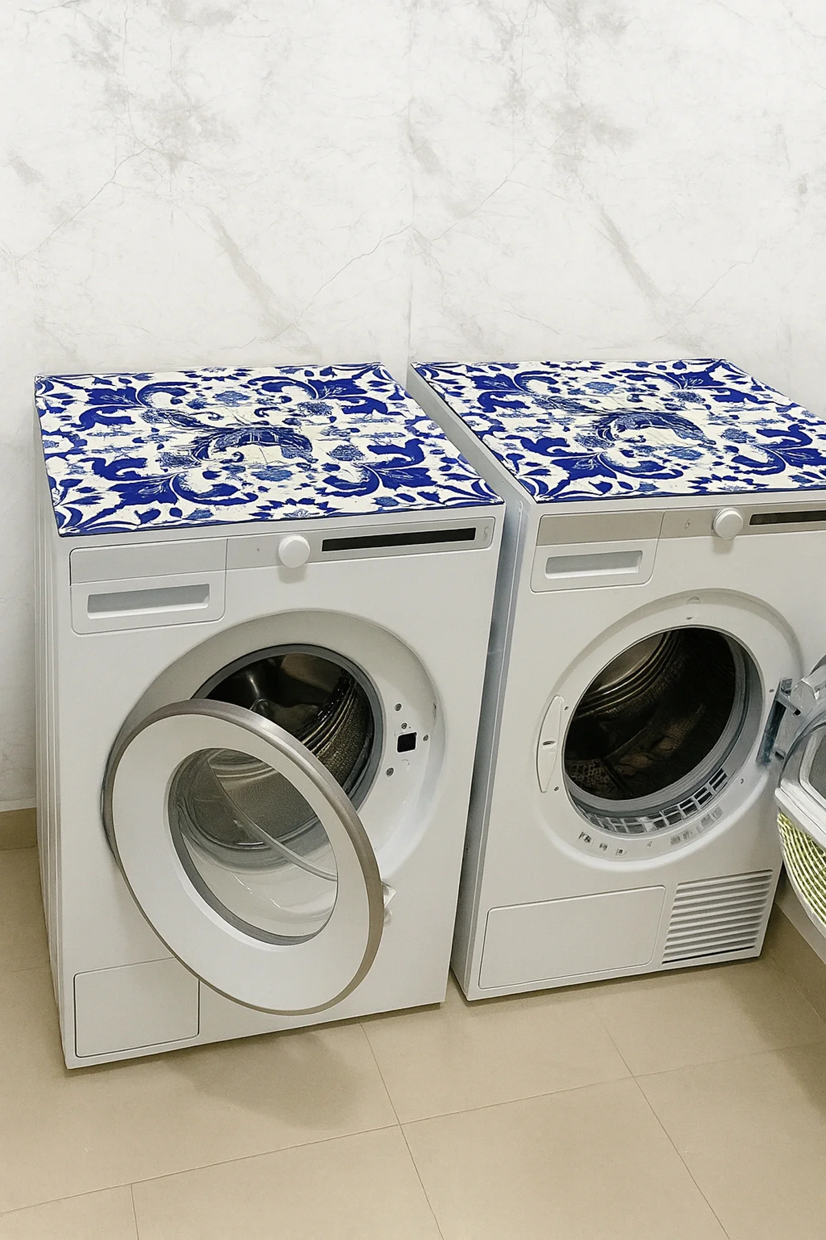 Valerine Life Çamaşır ve Kurutma Makinesi Üstü Düzenleyici Matı Örtüsü Kaymaz Sıvı Geçirmez 27CMD251018