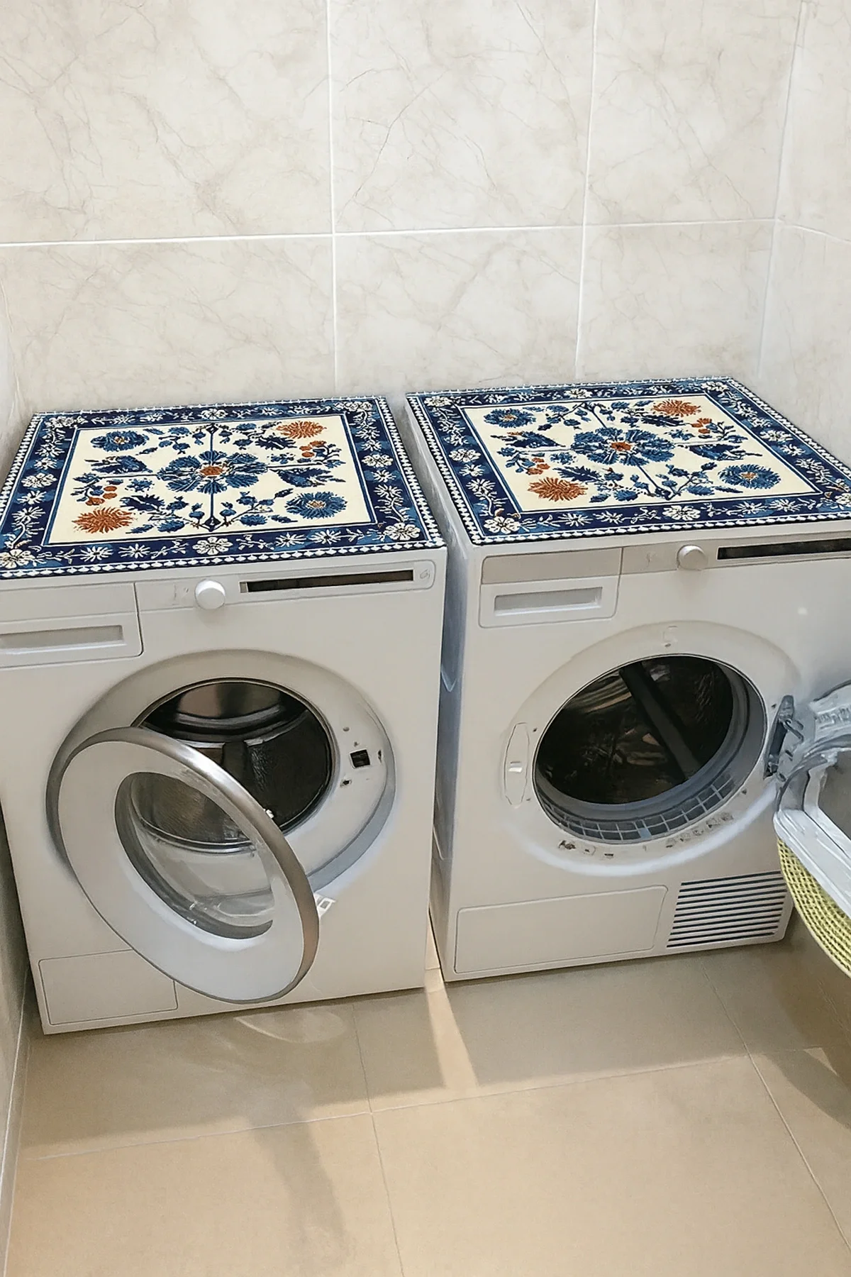 Valerine Life Çamaşır ve Kurutma Makinesi Üstü Düzenleyici Matı Örtüsü Kaymaz Sıvı Geçirmez 27CMD251021