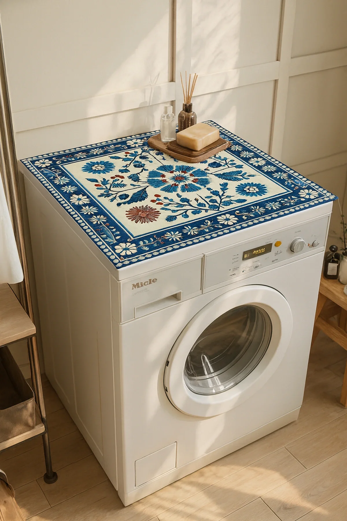 Valerine Life Çamaşır ve Kurutma Makinesi Üstü Düzenleyici Matı Örtüsü Kaymaz Sıvı Geçirmez 27CMD251021