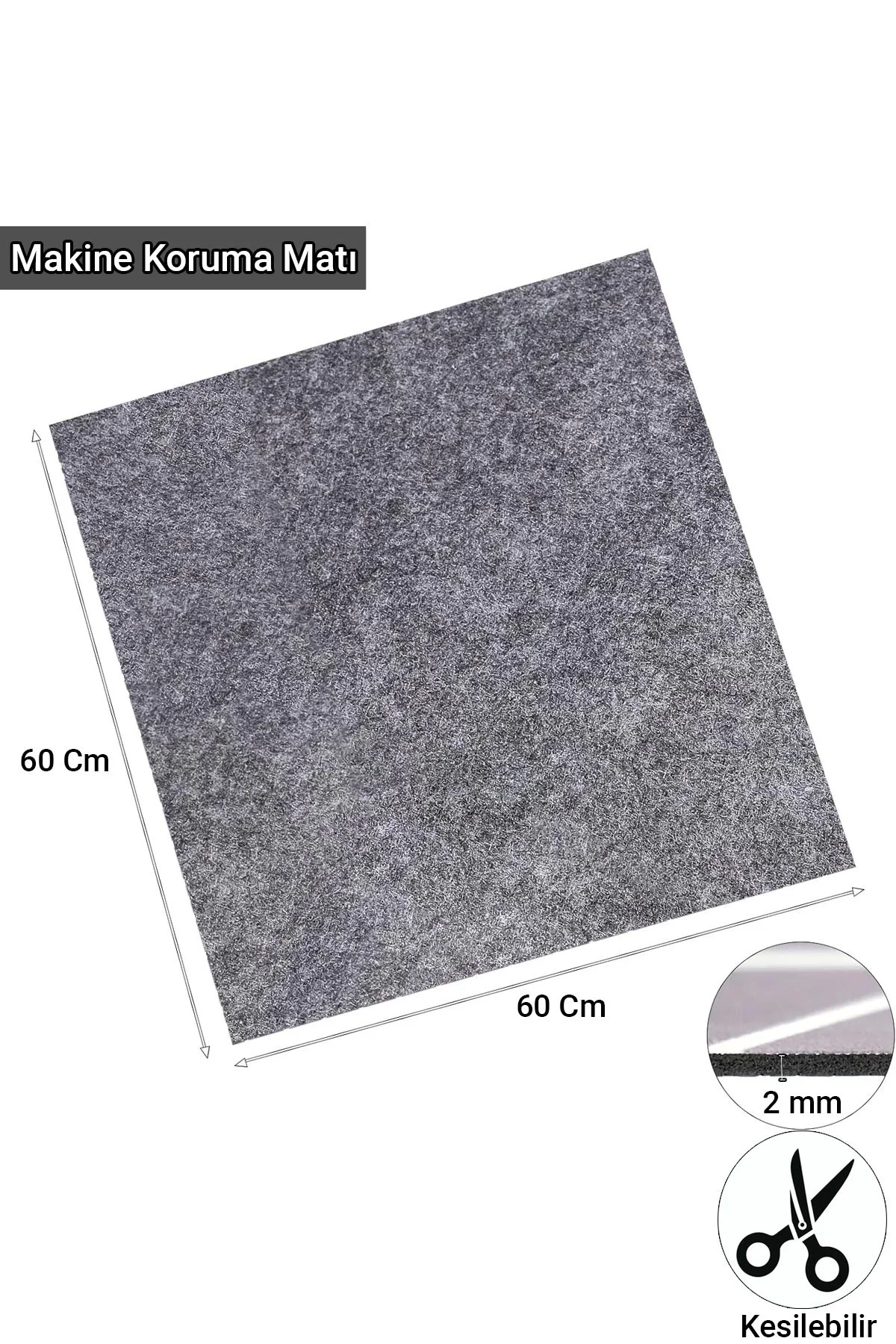 Valerine Life Çamaşır ve Kurutma Makinesi Üstü Düzenleyici Matı Örtüsü Kaymaz Sıvı Geçirmez 27CMD240604