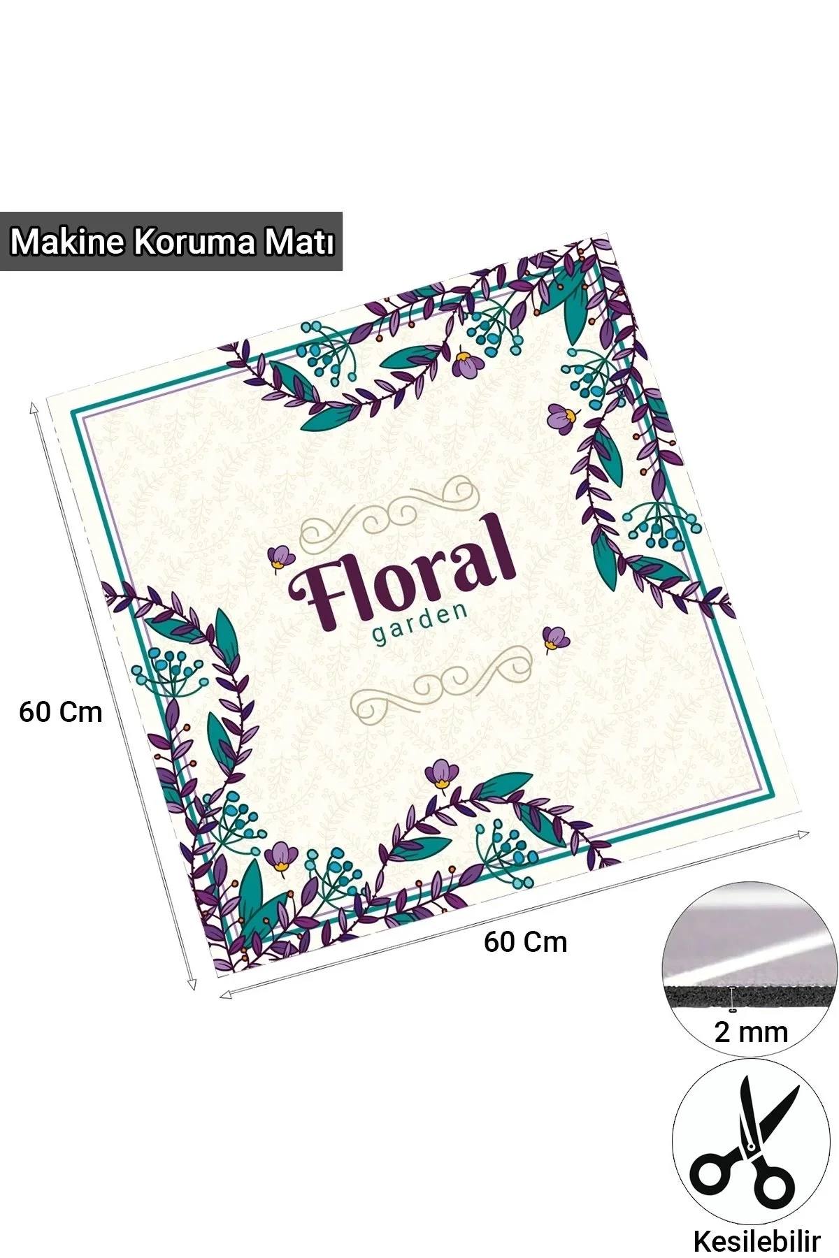 Valerine Life Çamaşır ve Kurutma Makinesi Üstü Düzenleyici Matı Örtüsü Kaymaz Sıvı Geçirmez 27CMD240608