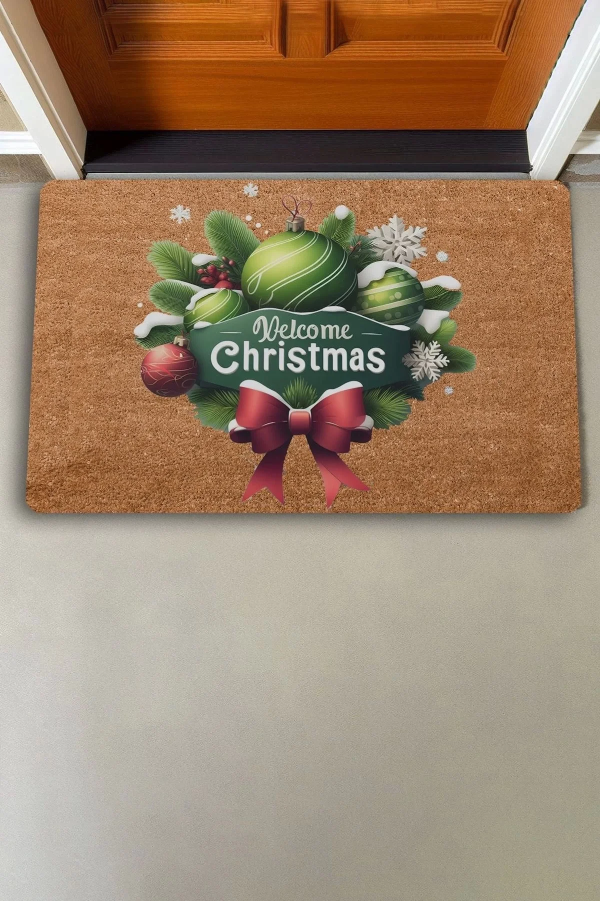Valerine Life Christmas Welcome Süsü Hoş Geldiniz Kapı Önü Paspası 45x70cm