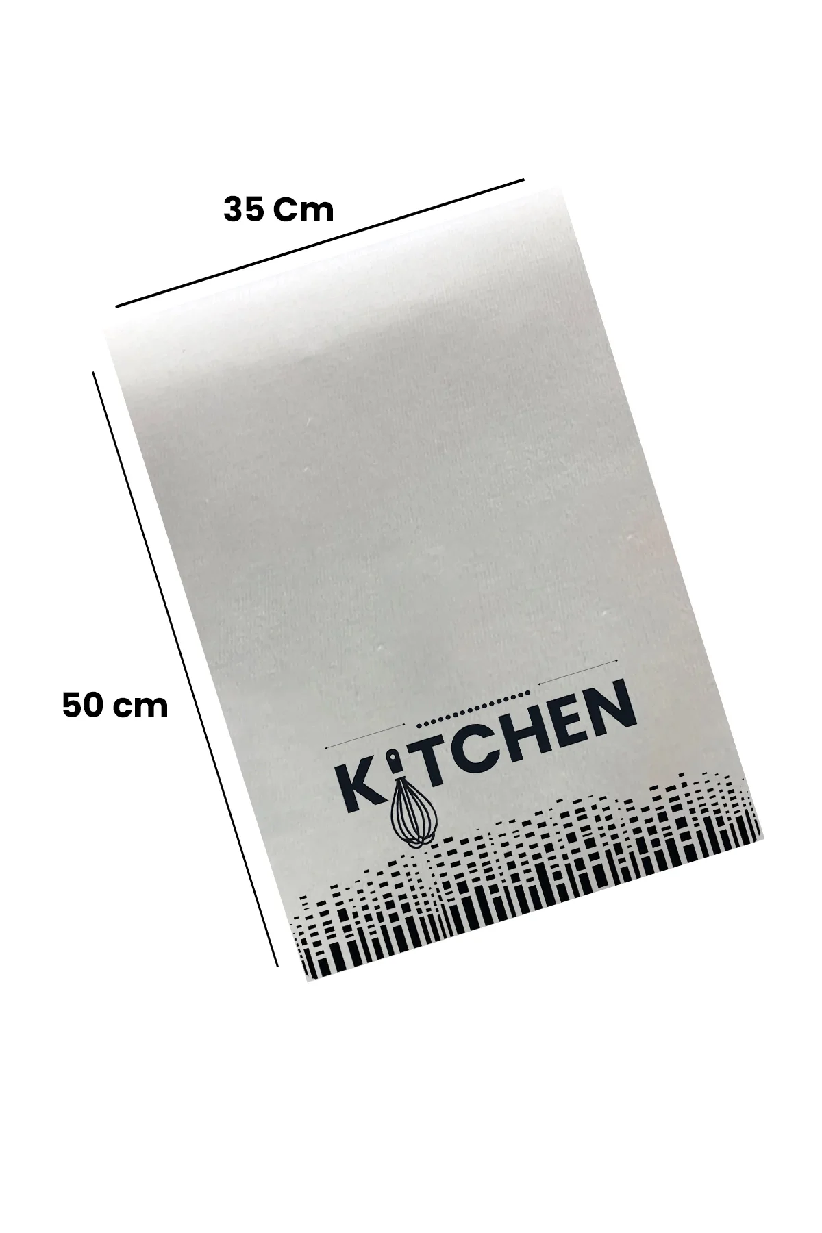 Valerine Life Kişiye İsme Özel Kitchen Mutfak Kurulama ve Fırın Beyaz El Havlusu %100 Pamuklu 35x50cm