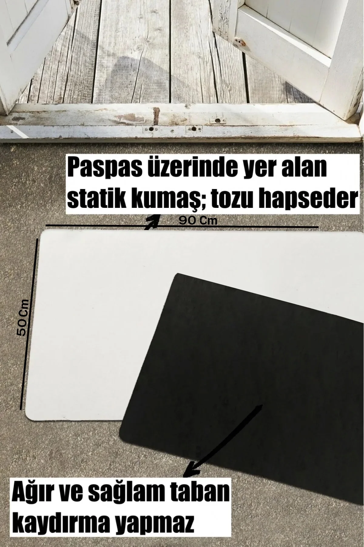 Valerine Life isme Kişiye Firmaya Özel Gri Dijital Baskılı Hoş Geldiniz Dükkan Önü İşyeri Kapı Önü Paspası 50x90cm