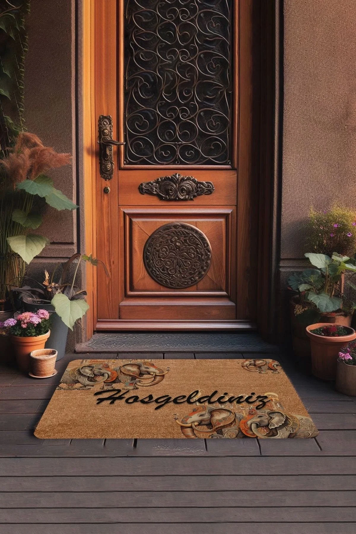 Valerine Life Hint Bereket Filleri Hoş Geldiniz Kapı Önü Paspası 45x70cm