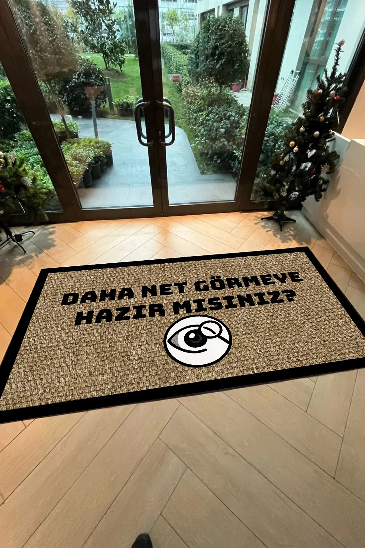 Valerine Life isme Kişiye Firmaya Özel Dijital Baskılı Hoş Geldiniz Dükkan Önü İşyeri Kapı Önü Paspası 50x90cm