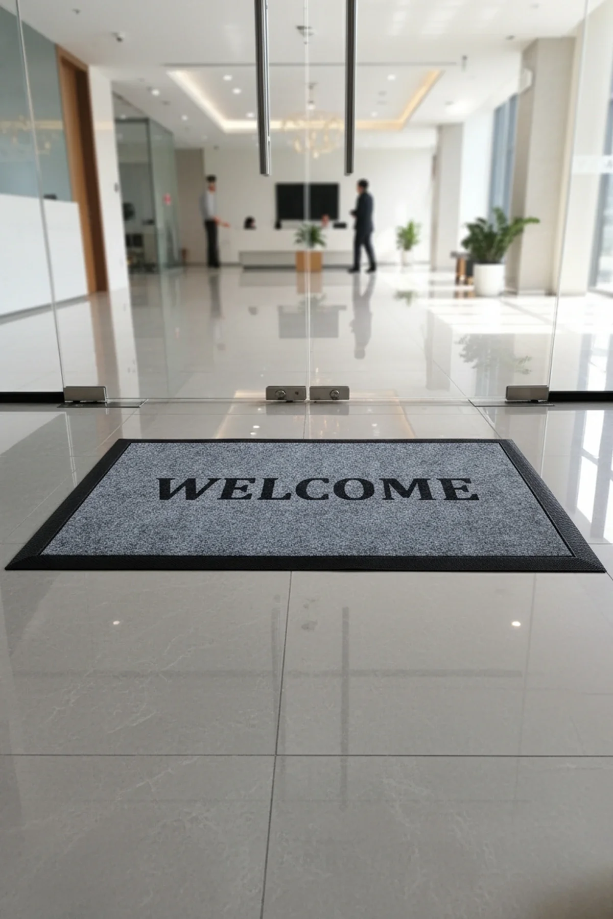 Valerine Life SoftTouch Dokulu Nem Alıcılı Kaymaz Taban Kapı Önü Ev İş Yeri Ofis Paspası 50x90cm