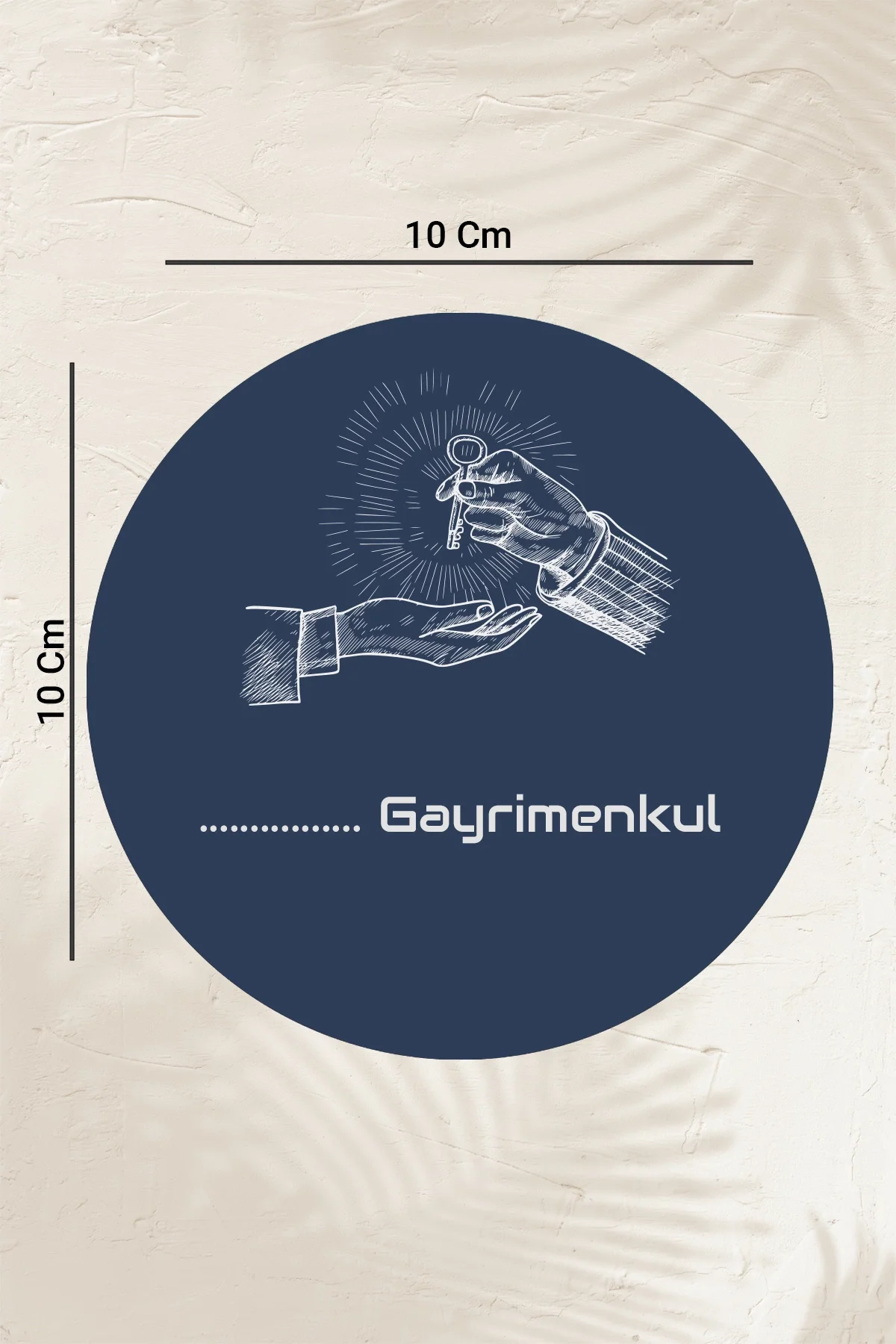 Valerine Life İsme Kişiye Firmaya Özel Emlakçı Gayrimenkul Ofisi Lacivert Çay Fincan Kupa Bardak Altlığı 6 Adet