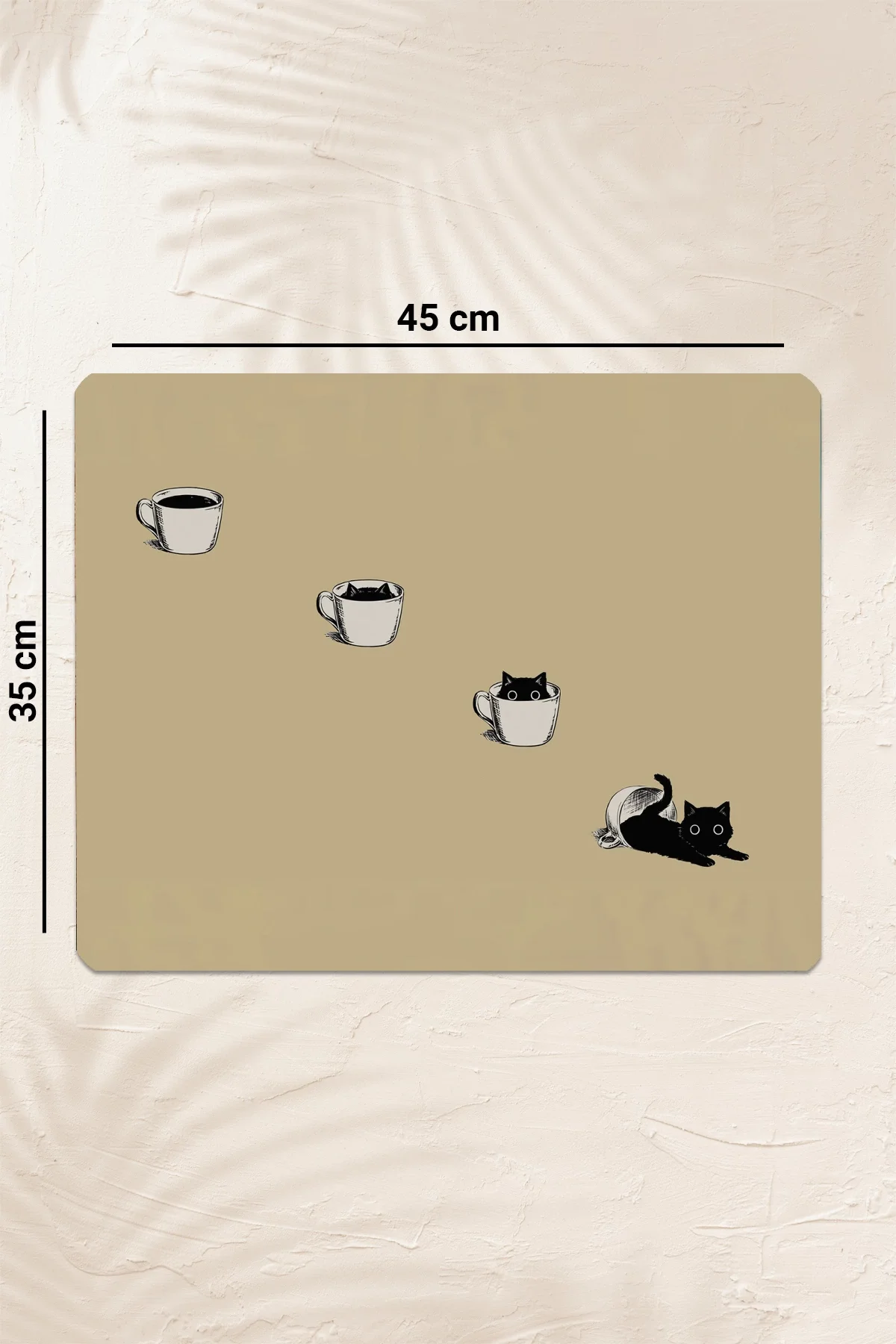 Valerine Life Kahve Makinesi Matı Sıvı Geçirmez Kaymaz Yıkanır Çaycı Çay Espresso Makinesi Pad 35x45cm 27KHD241228