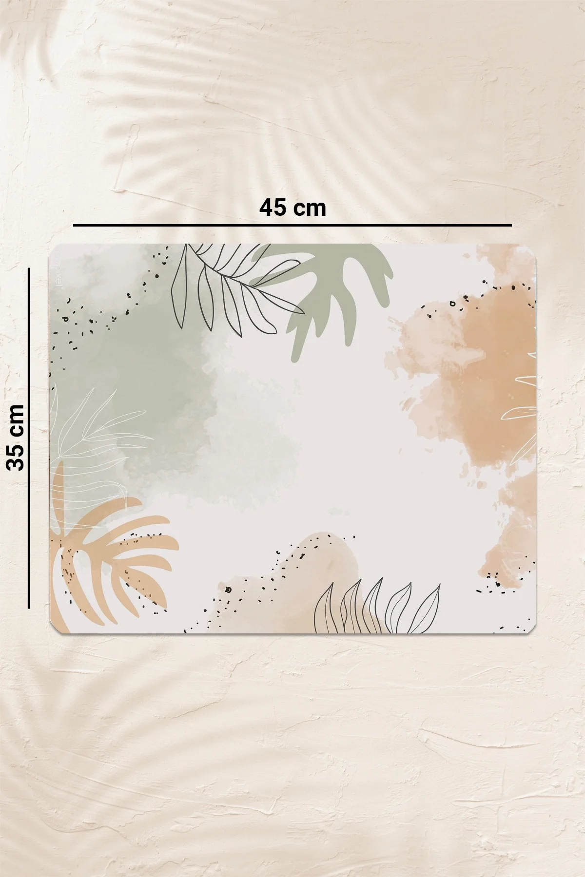 Valerine Life Kahve Makinesi Matı Sıvı Geçirmez Kaymaz Yıkanır Çaycı Çay Espresso Makinesi Pad 35x45cm 27KHD241231