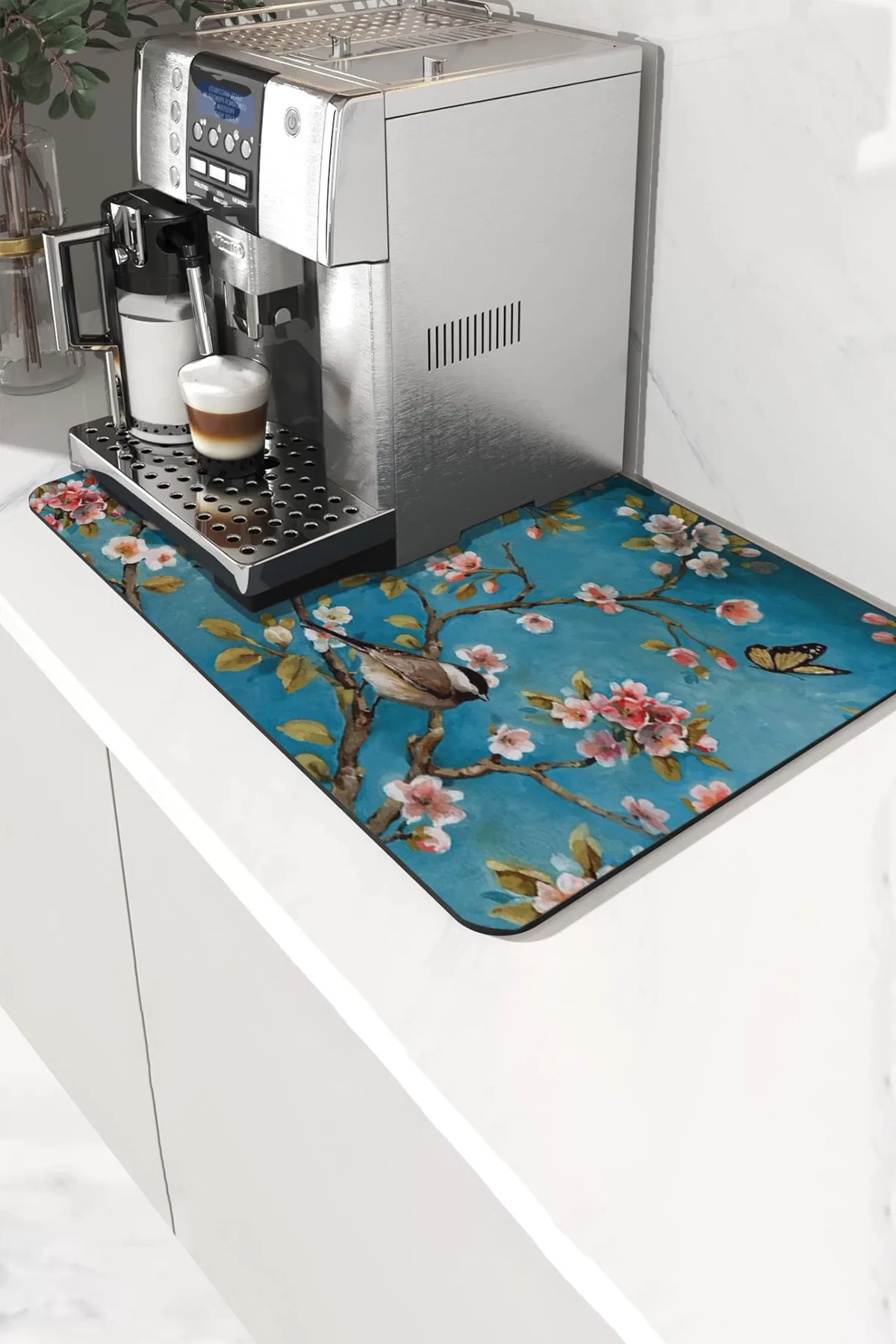 Valerine Life Kahve Makinesi Matı Sıvı Geçirmez Kaymaz Yıkanır Çaycı Çay Espresso Makinesi Pad 35x45cm 27KHD250202