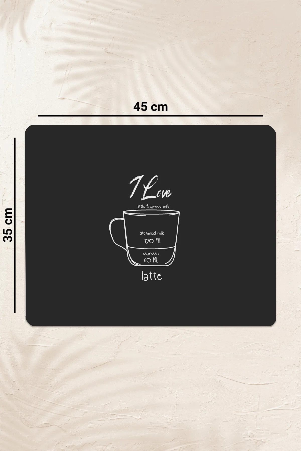 Valerine Life Kahve Makinesi Matı Sıvı Geçirmez Kaymaz Yıkanır Çaycı Çay Espresso Makinesi Pad 35x45cm 27KHD250213