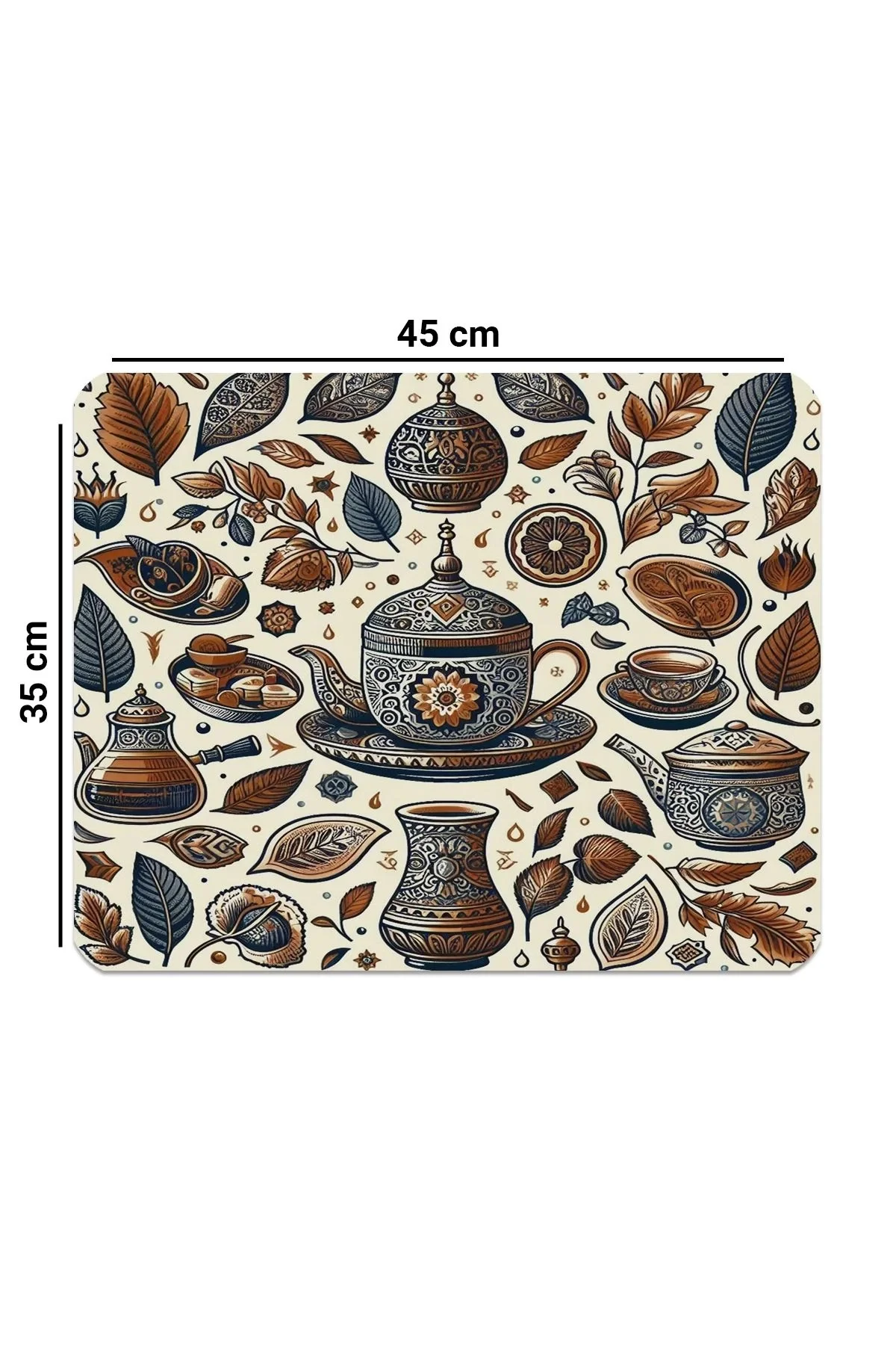Valerine Life Kahve Makinesi Matı Su Geçirmez Kaymaz Yıkanabilir Çaycı, Çay Espresso Makinesi Pad 35x45cm 27KHD240102