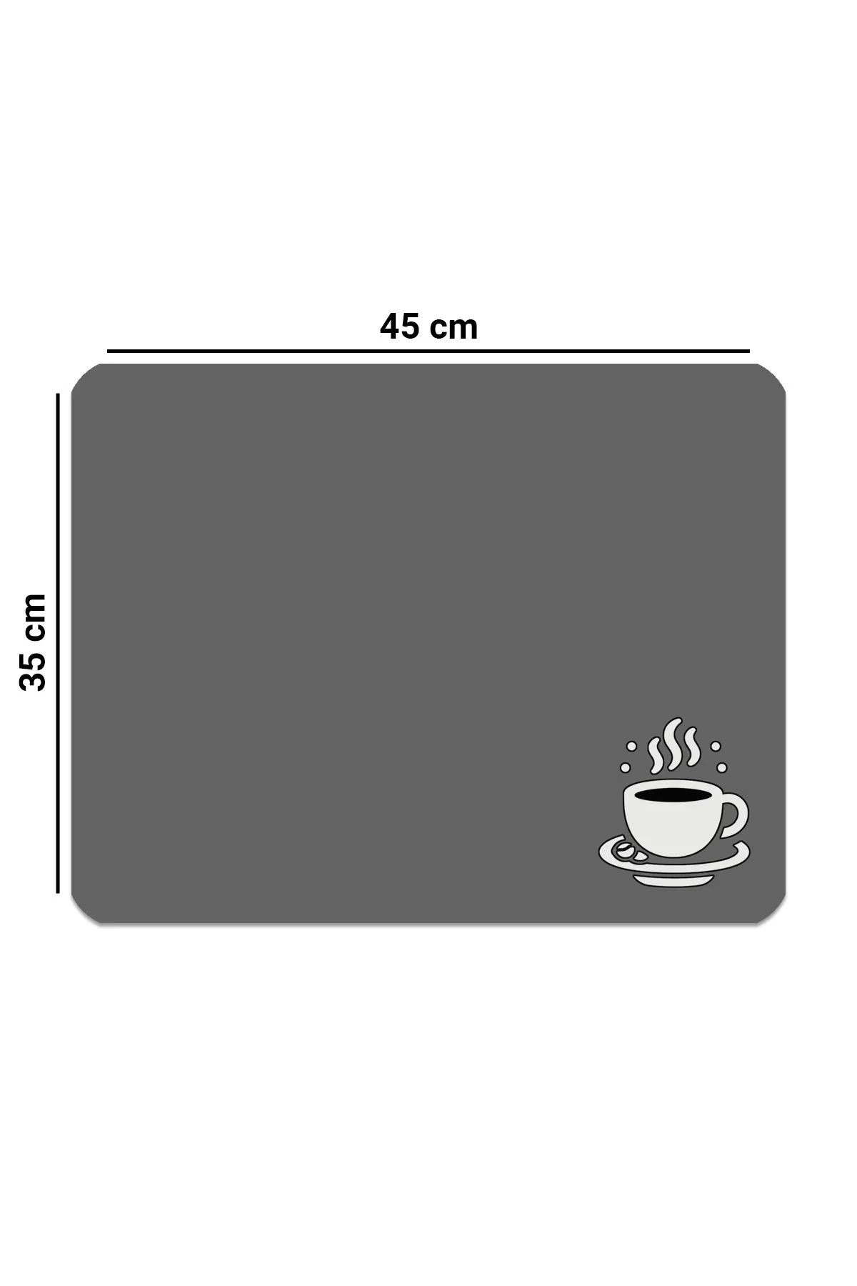 Valerine Life Kahve Makinesi Matı Su Geçirmez Kaymaz Yıkanabilir Çaycı, Çay Espresso Makinesi Pad 35x45cm 27KHD240111