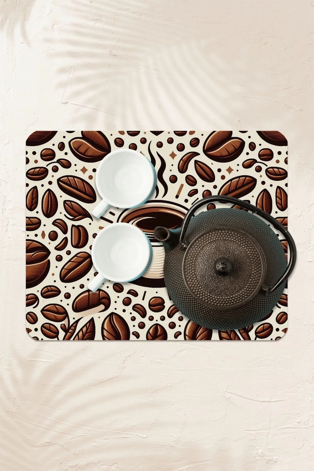 Valerine Life Kahve Makinesi Matı Su Geçirmez Kaymaz Yıkanabilir Çaycı, Çay Espresso Makinesi Pad 35x45cm 27KHD240101