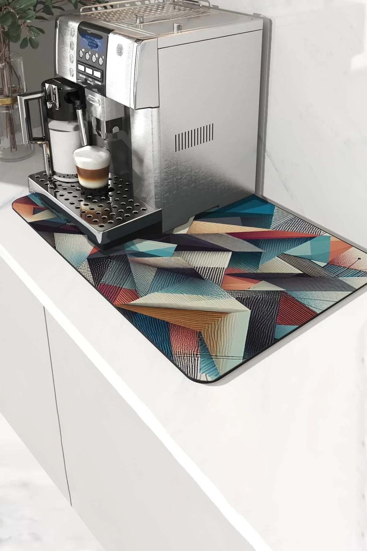 Valerine Life Kahve Makinesi Matı Su Geçirmez Kaymaz Yıkanabilir Çaycı, Çay Espresso Makinesi Pad 35x45cm 27KHD240103