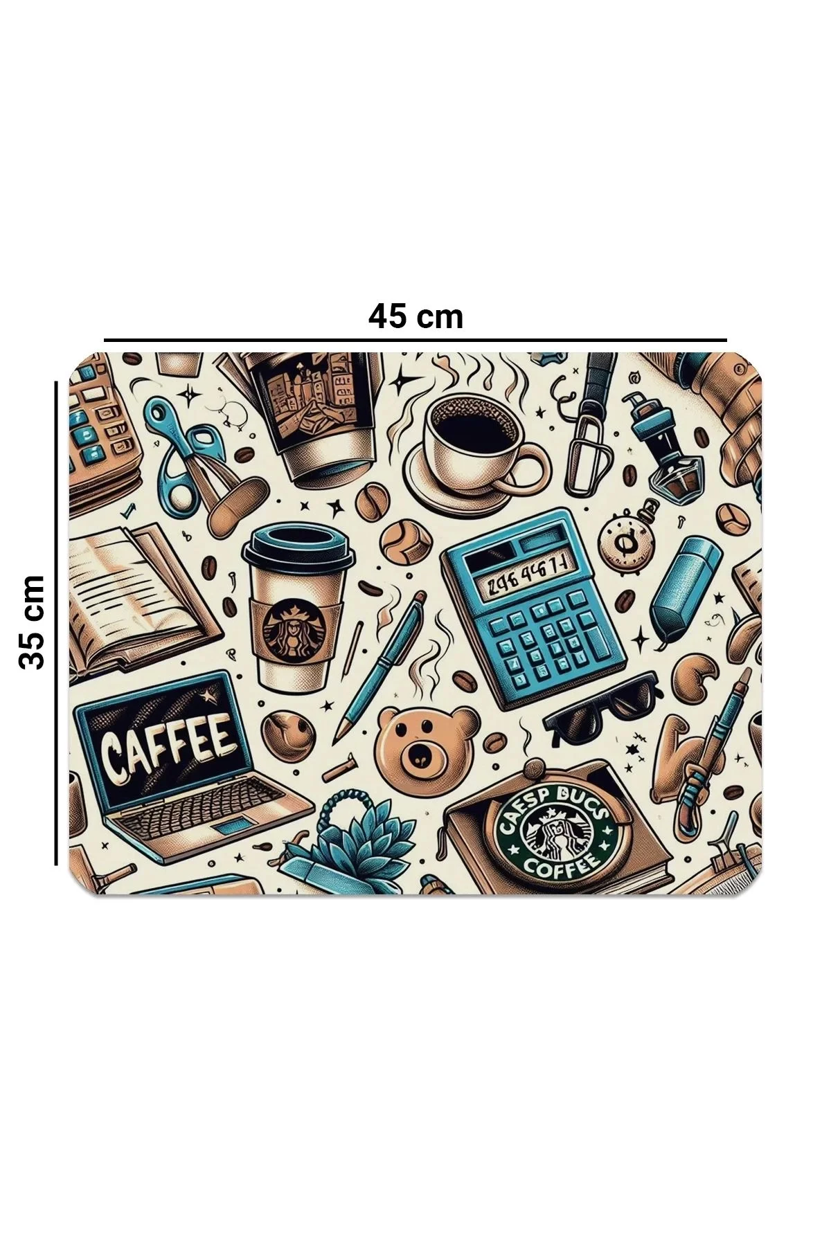 Valerine Life Kahve Makinesi Matı Su Geçirmez Kaymaz Yıkanabilir Çaycı, Çay Espresso Makinesi Pad 35x45cm 27KHD240108