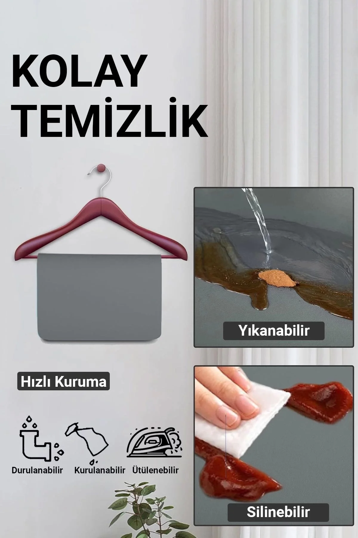 Valerine Life Kahve Makinesi Matı Sıvı Geçirmez Kaymaz Yıkanır Çaycı Çay Espresso Makinesi Pad 35x45cm 27KHD250205