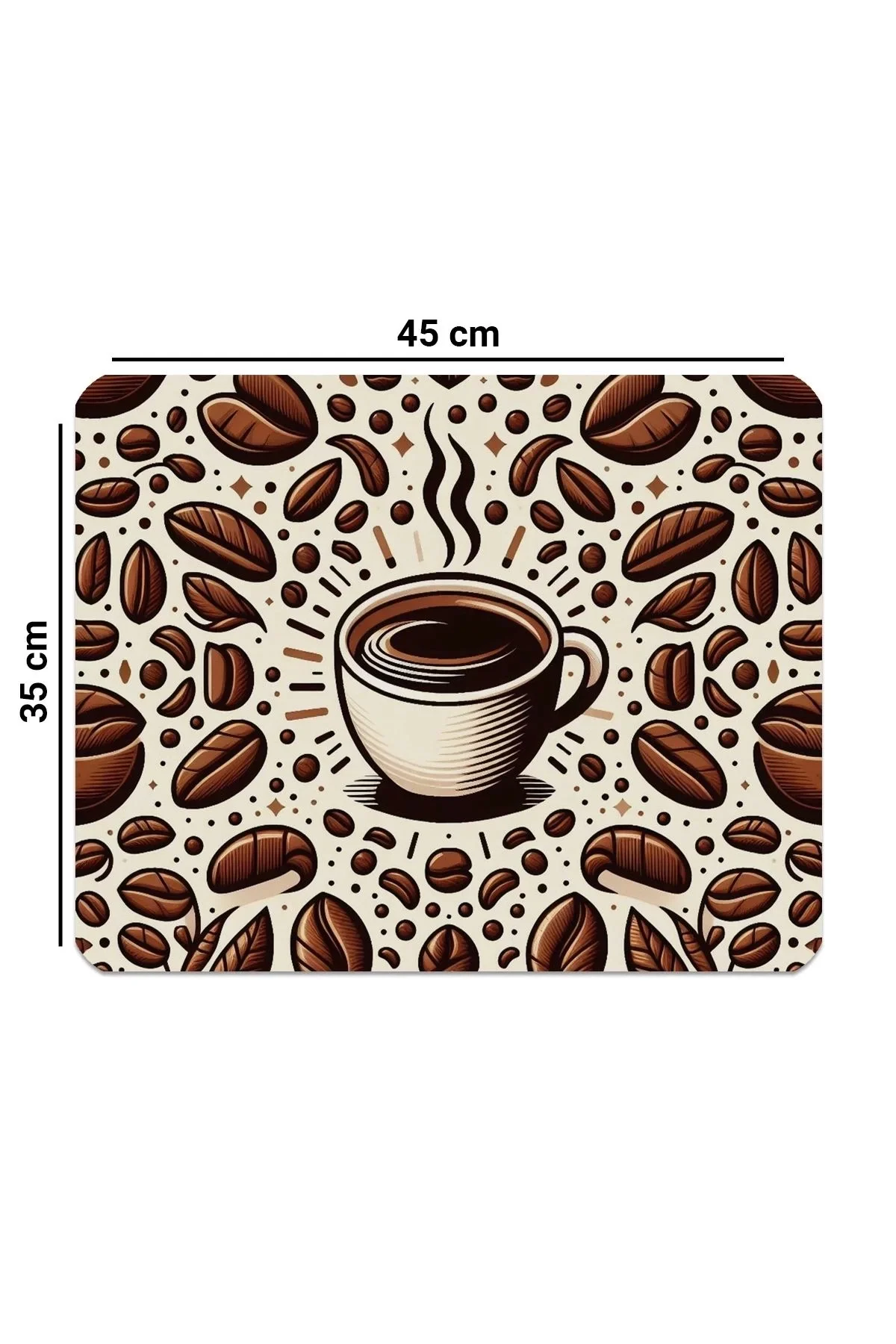 Valerine Life Kahve Makinesi Matı Su Geçirmez Kaymaz Yıkanabilir Çaycı, Çay Espresso Makinesi Pad 35x45cm 27KHD240101