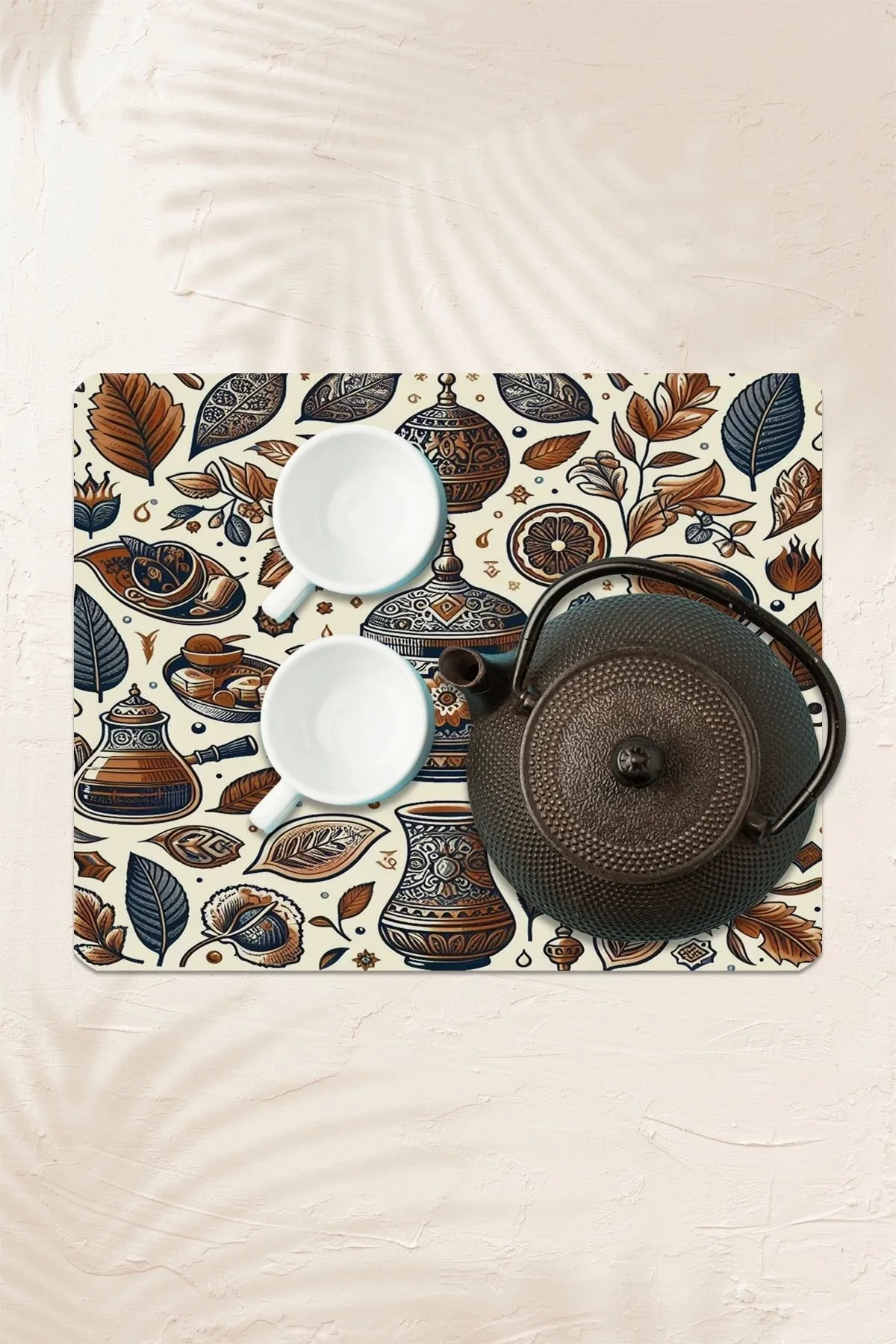 Valerine Life Kahve Makinesi Matı Su Geçirmez Kaymaz Yıkanabilir Çaycı, Çay Espresso Makinesi Pad 35x45cm 27KHD240102