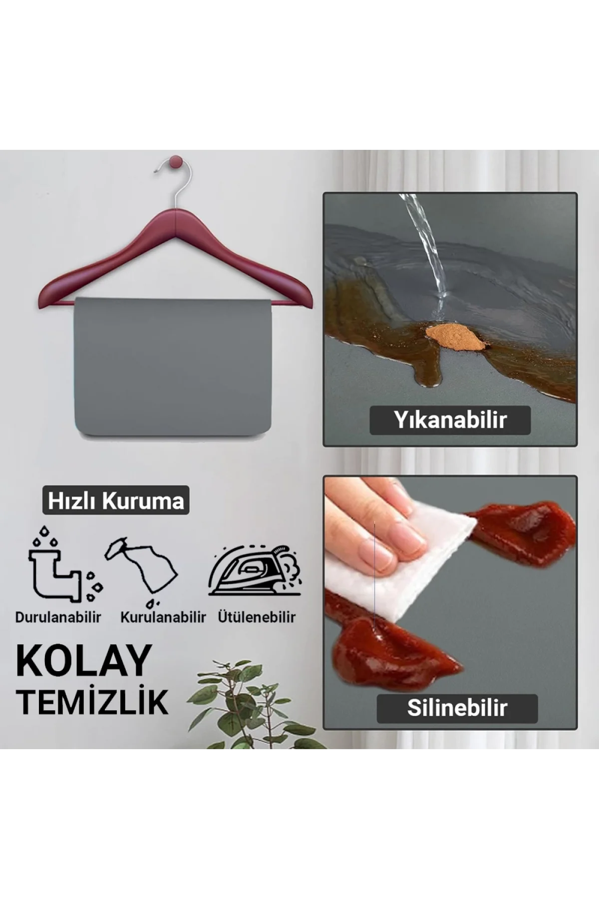 Valerine Life Kahve Makinesi Matı Su Geçirmez Kaymaz Yıkanabilir Çaycı, Çay Espresso Makinesi Pad 35x45cm 27KHD240112