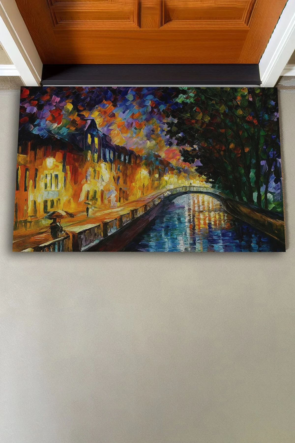 Valerine Life Renklerin Senfonisi Tablosu Welcome Hoş Geldiniz Kapı Önü Paspası 45x70cm