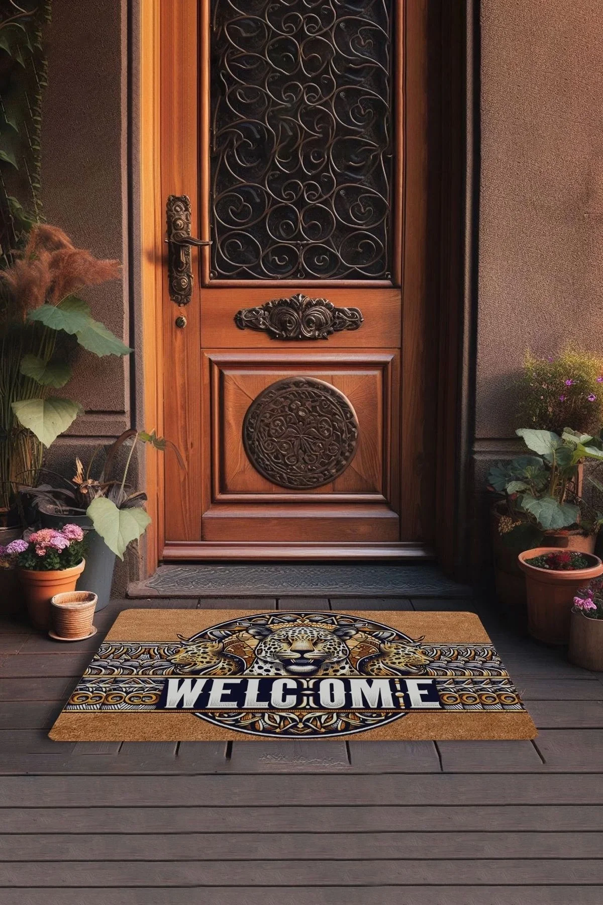 Valerine Life Kaplan Figürlü Welcome Kapı Önü Paspası 45x70cm