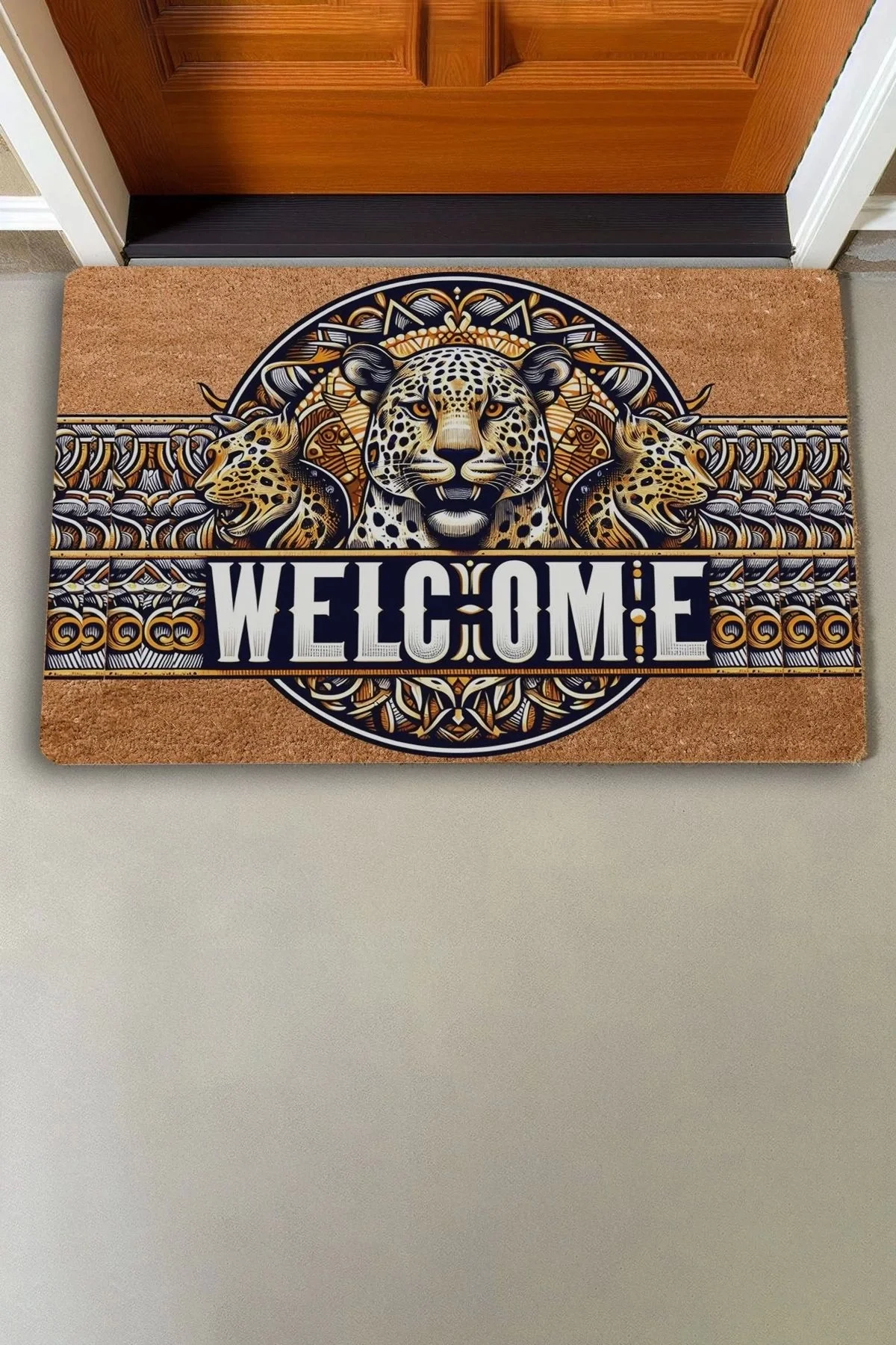 Valerine Life Kaplan Figürlü Welcome Kapı Önü Paspası 45x70cm