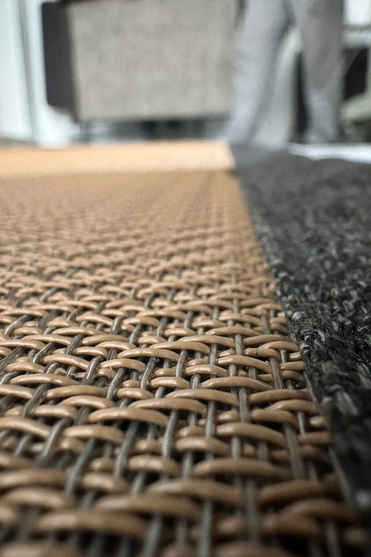 Valerine Life Örgü Vinil Mutfak Bahçe Balkon Banyo Zemin Döşeme Matı Vinyl Kitchen Floor Mat İç, Dış Mekan Halısı