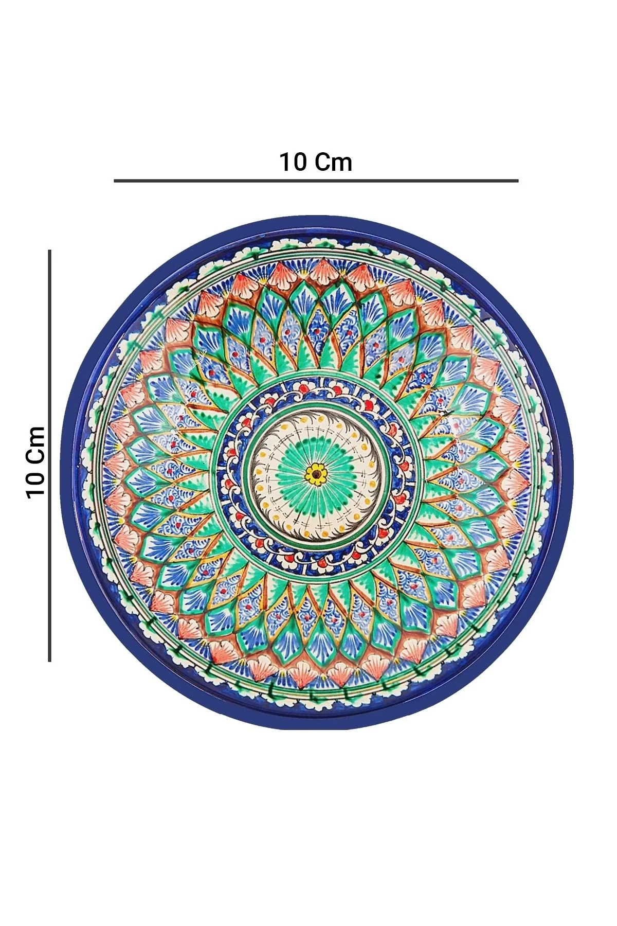 Valerine Life Özbek Papatya Desenli Yıkanabilir Kaydırmaz Ofis Çay ve Fincan Bardak Altlığı 10x10cm 6 Adet