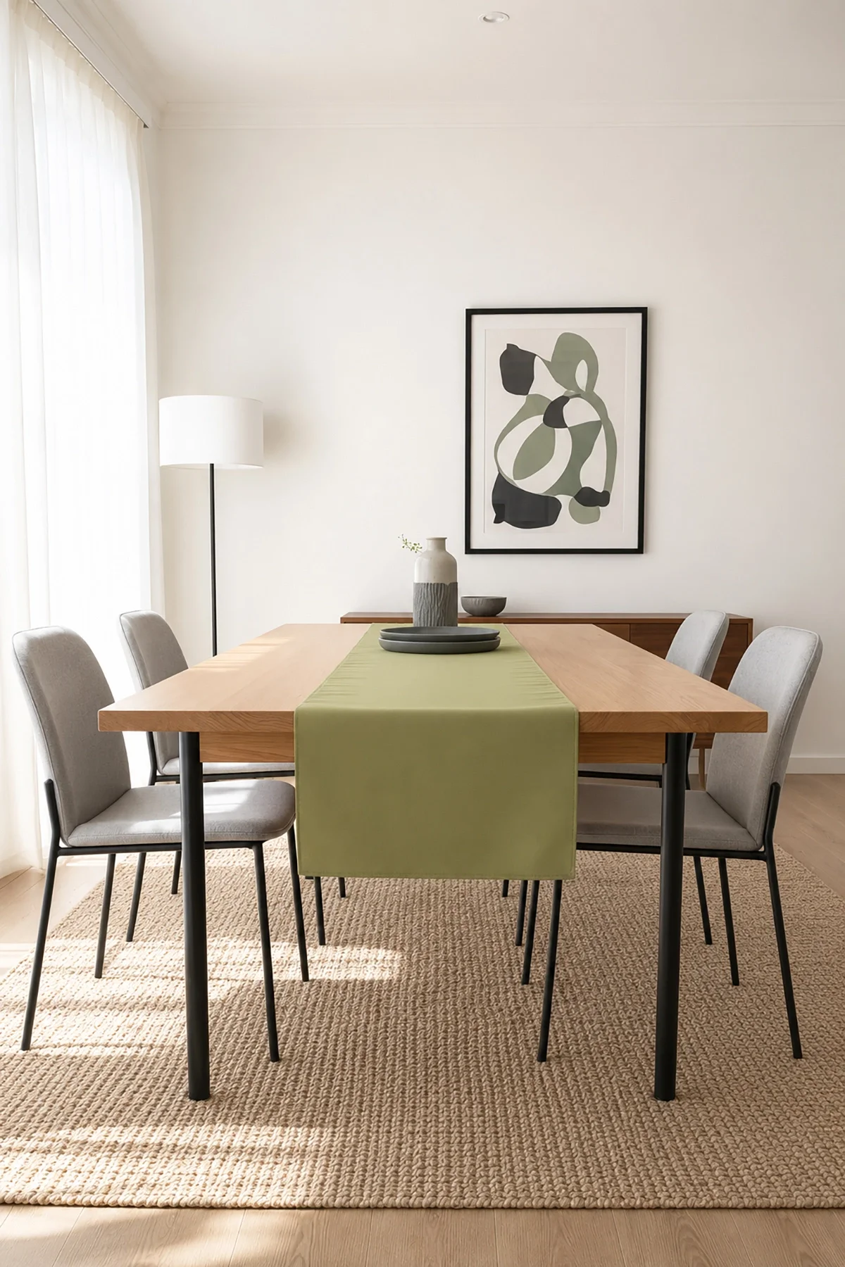 Valerine Life Runner Amerikan Servisi 40x140cm Dijital Baskılı Sıvı Geçirmez Masa Konsol Örtüsü
