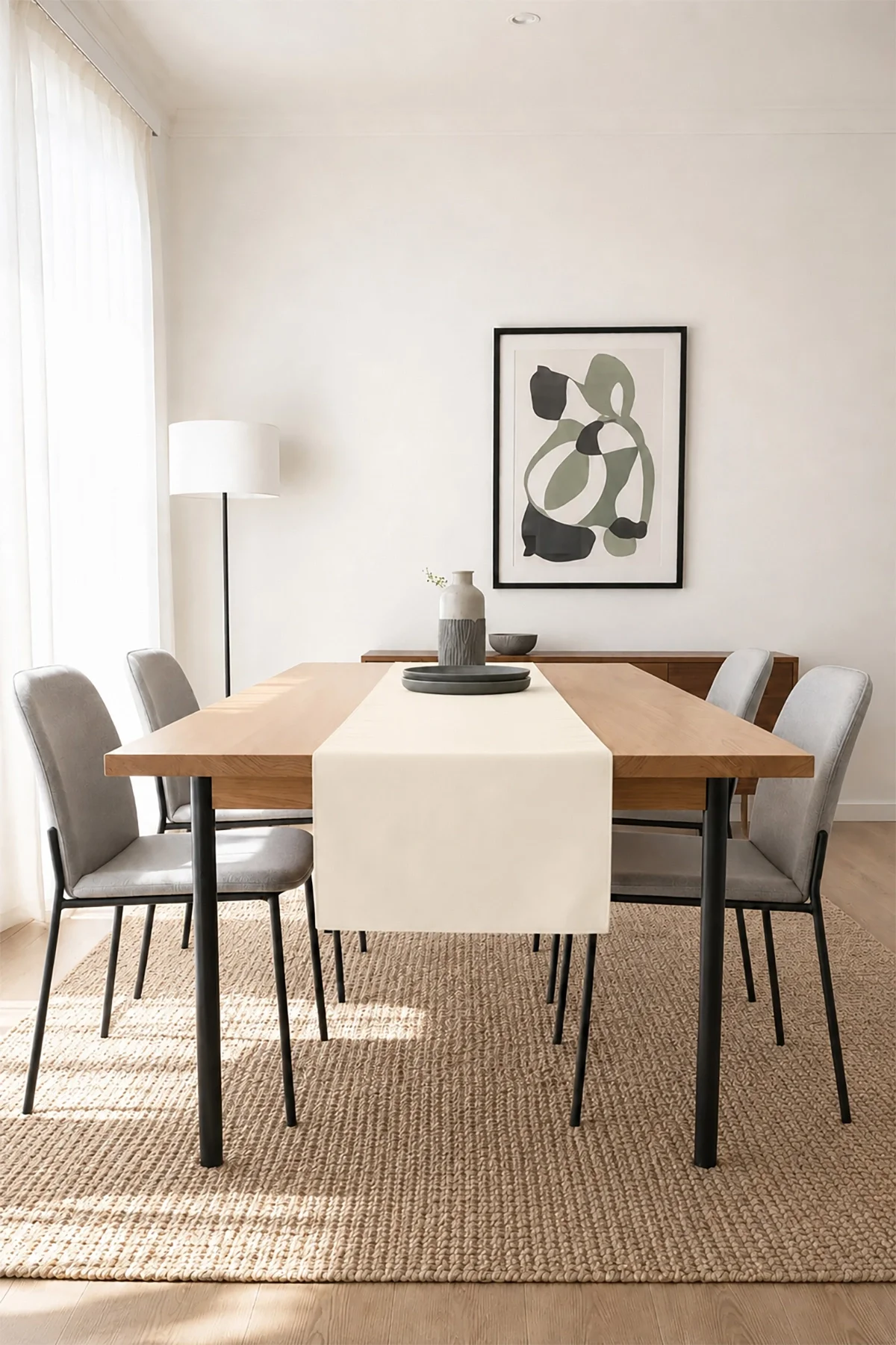 Valerine Life Runner Amerikan Servisi 40x140cm Dijital Baskılı Sıvı Geçirmez Masa Konsol Örtüsü